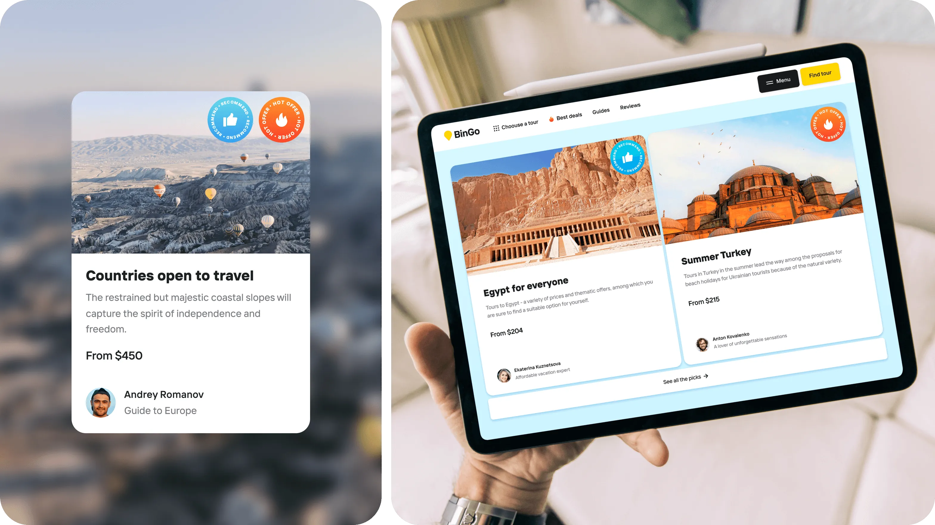 UX/UI Design & Discovery Phase for global travel service - goodface.agency