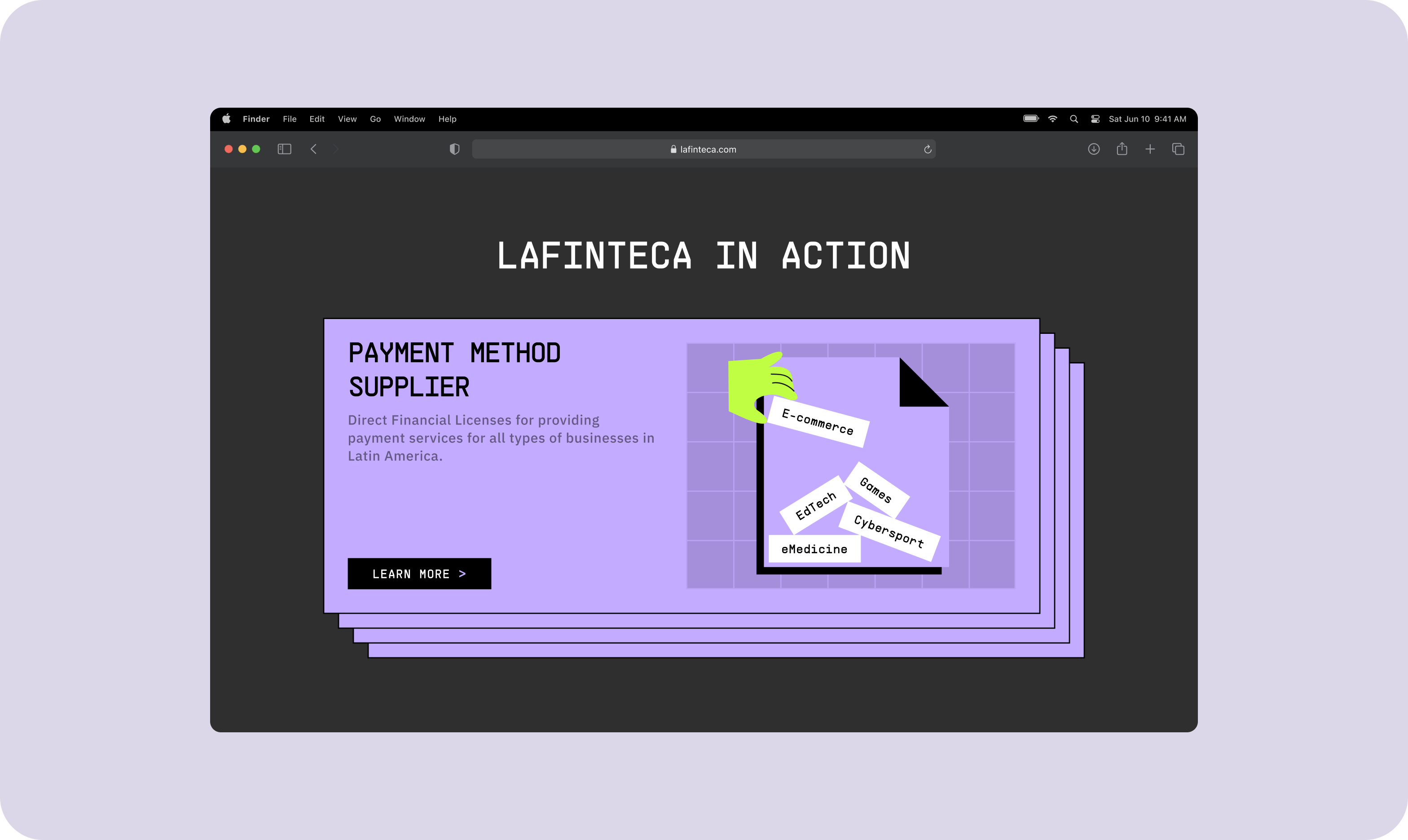 LaFinteca brand identity design & website development  - goodface.agency