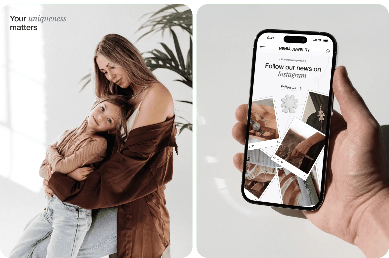 Nenia Jewelry — UX/UI дизайн і кастомна веб розробка сайту - goodface.agency