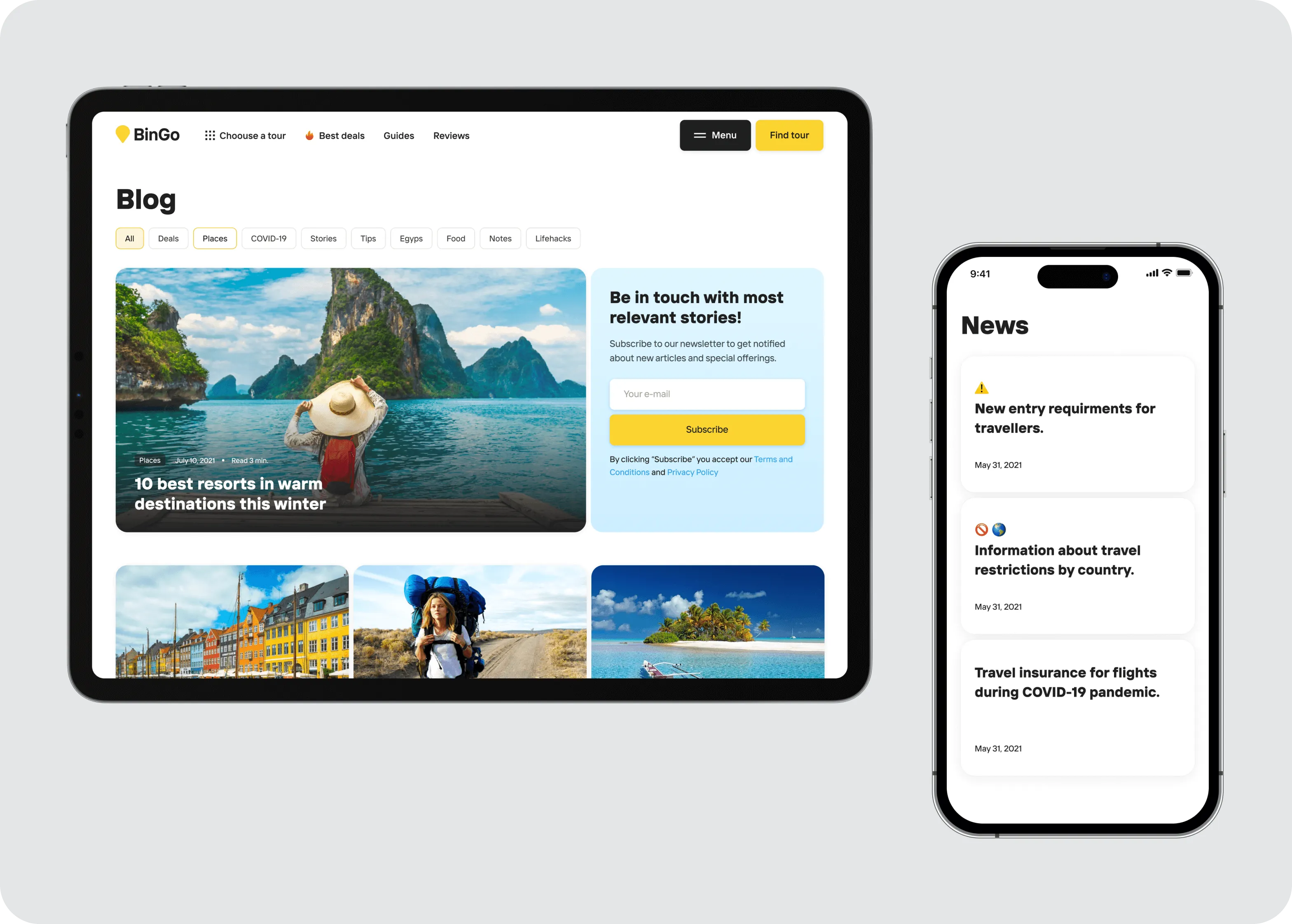 UX/UI Design & Discovery Phase for global travel service - goodface.agency