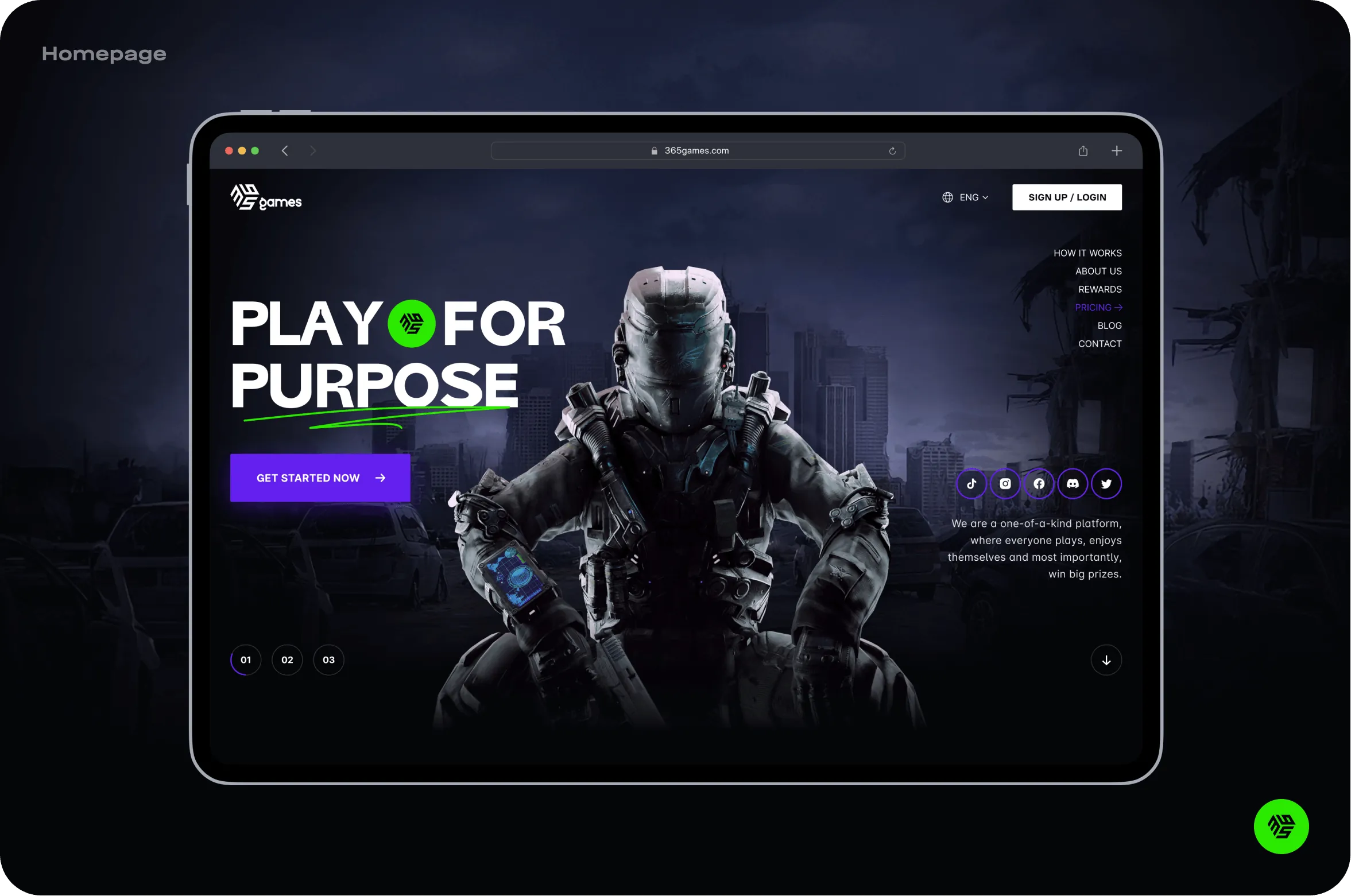 eSports platform development & website design - goodface.agency