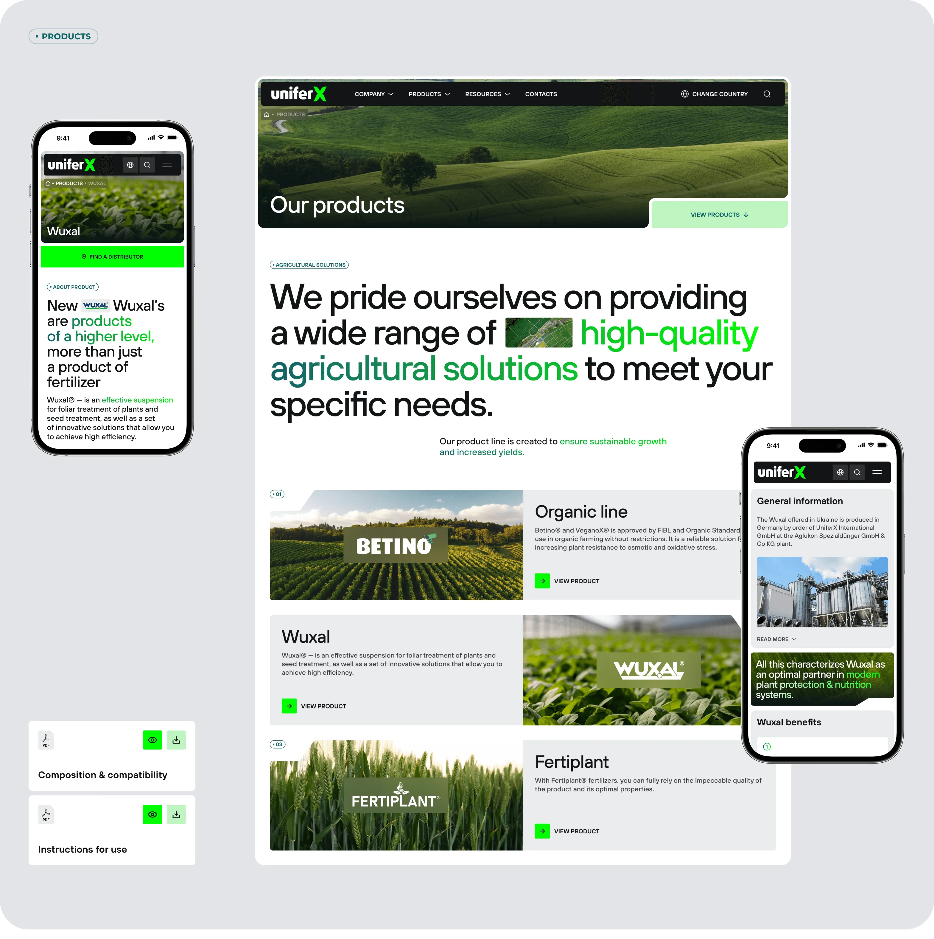 UX/UI дизайн і веб розробка для агротехнологічного підприємства - goodface.agency