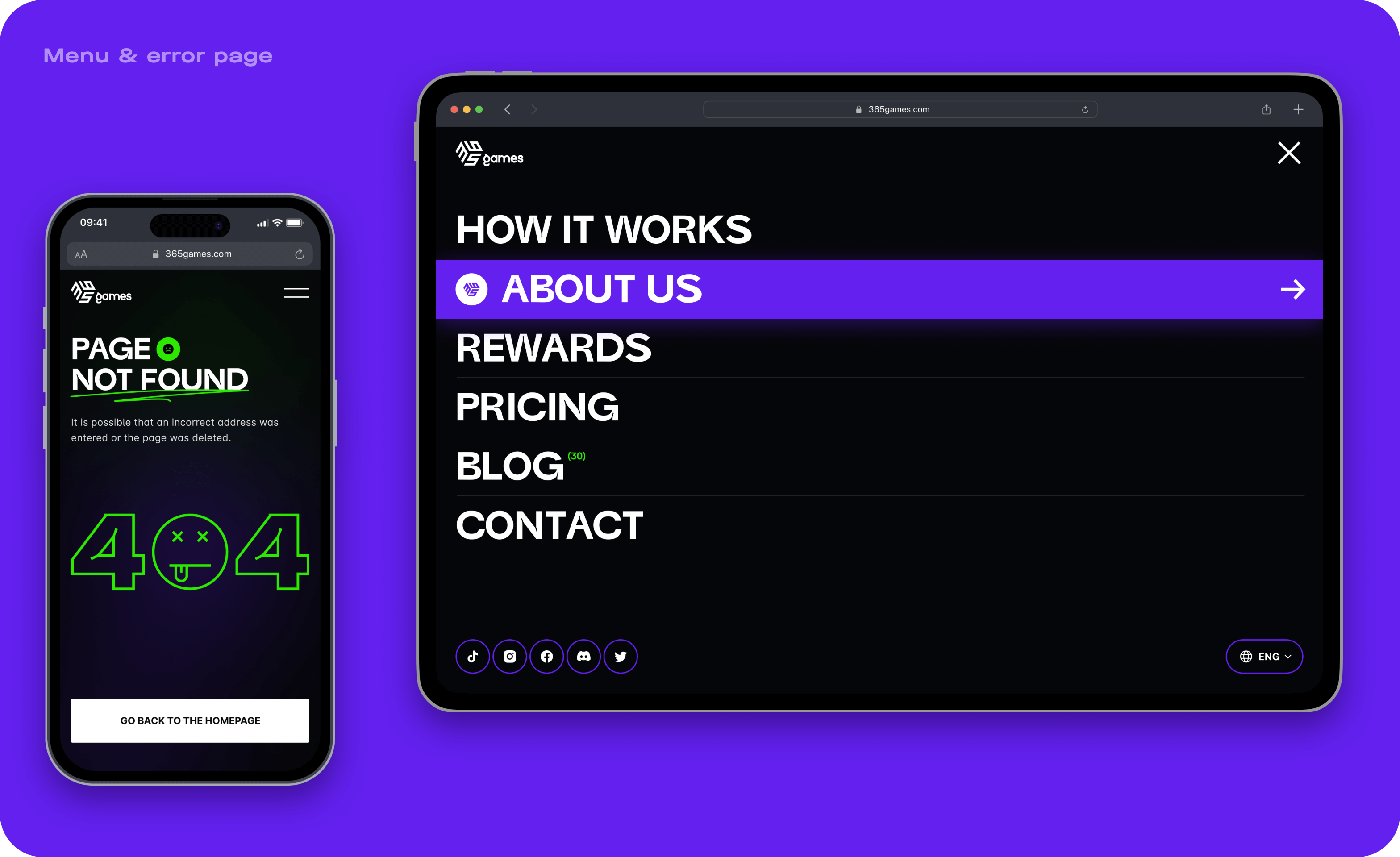 eSports platform development & website design - goodface.agency