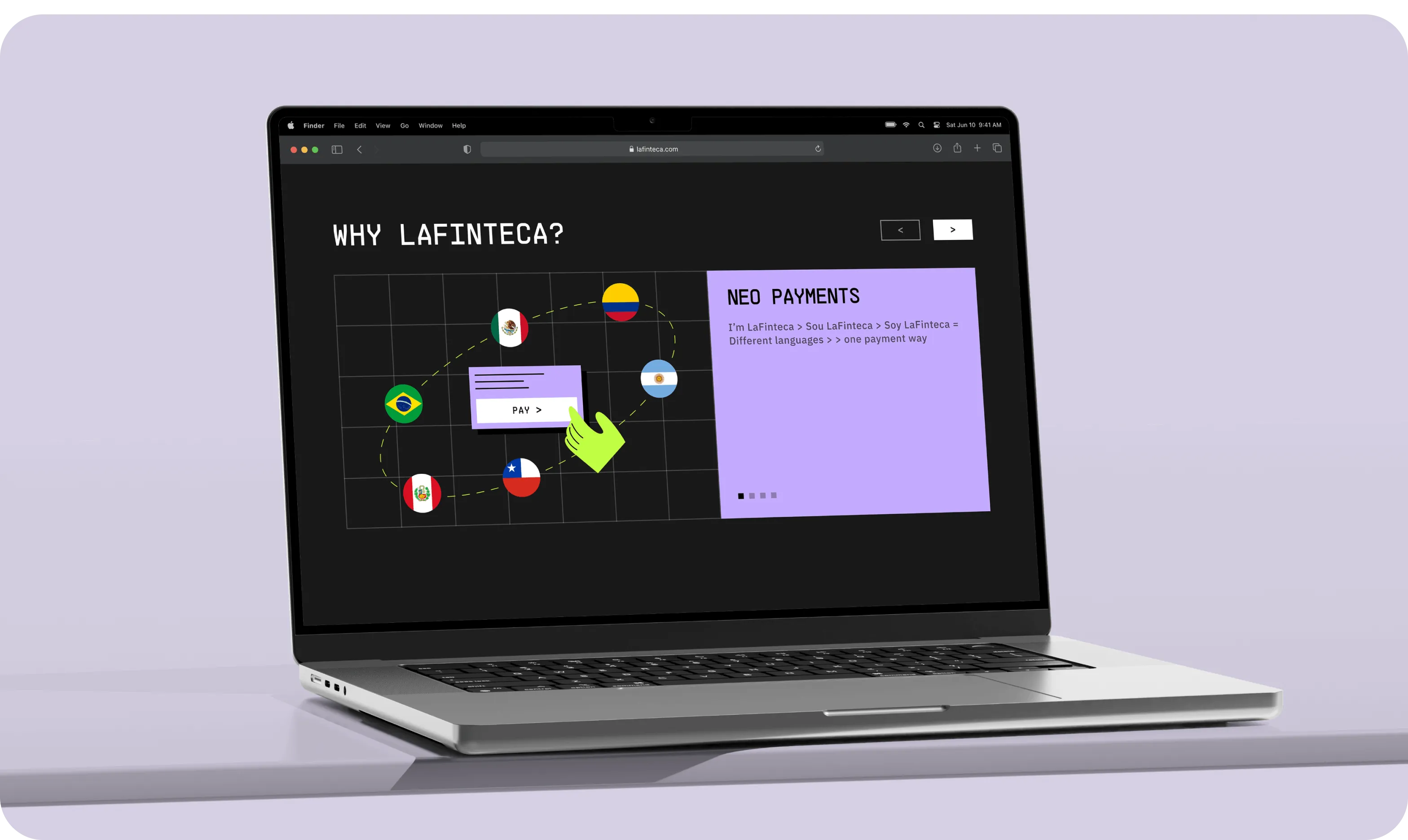 LaFinteca brand identity design & website development  - goodface.agency