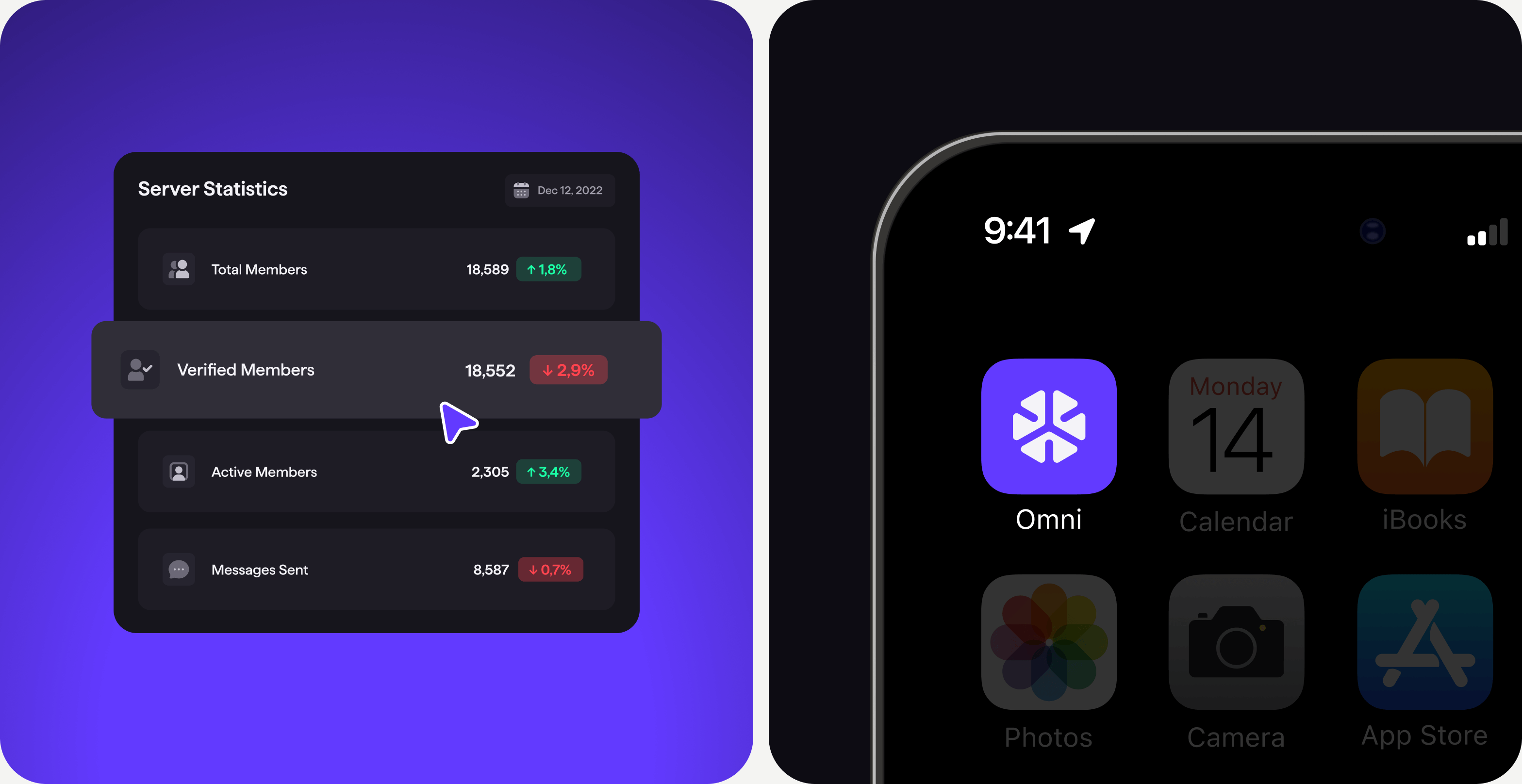 UX/UI design & web development for Discord server management - goodface.agency