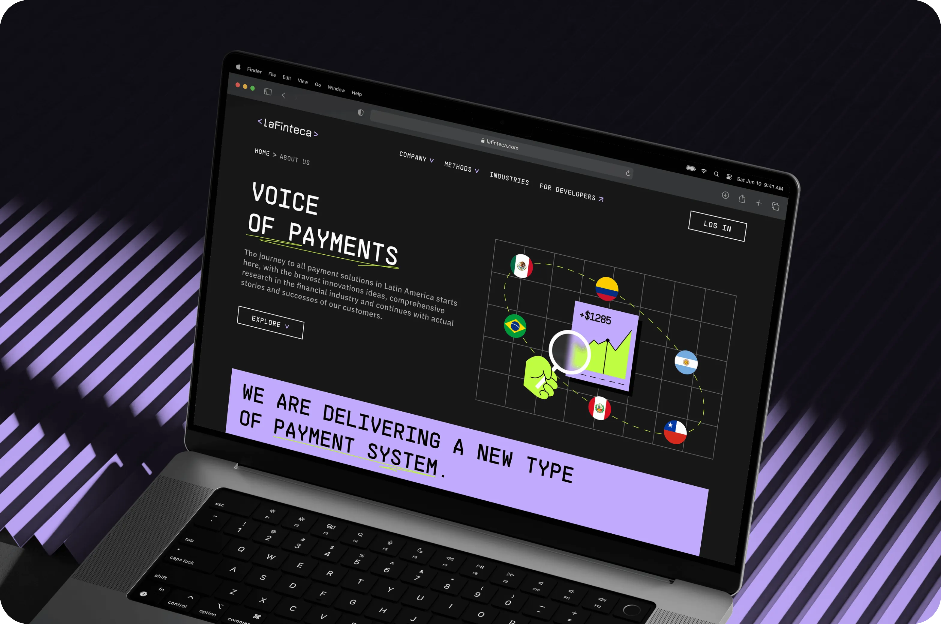 LaFinteca brand identity design & website development  - goodface.agency