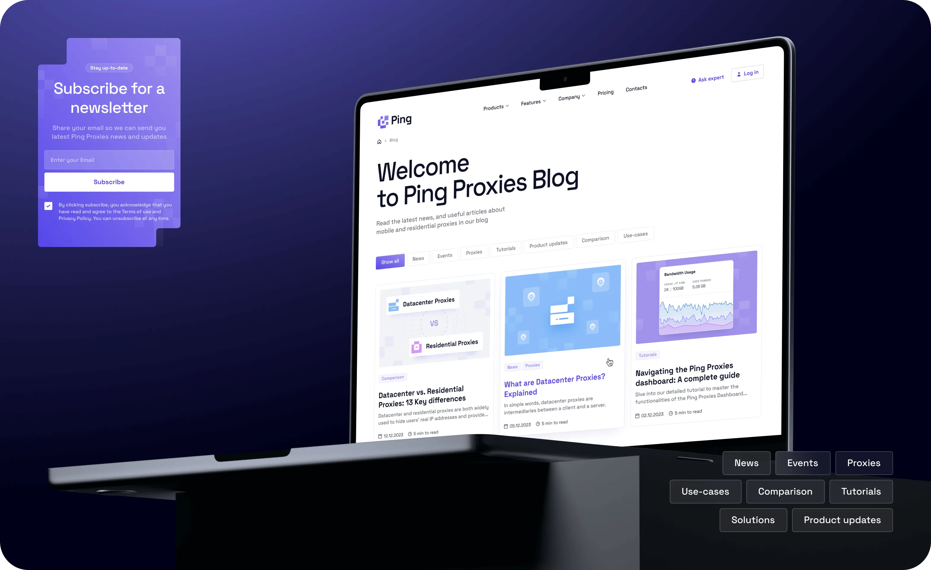 SaaS-розробка та редизайн веб застосунку для Ping Proxies - goodface.agency