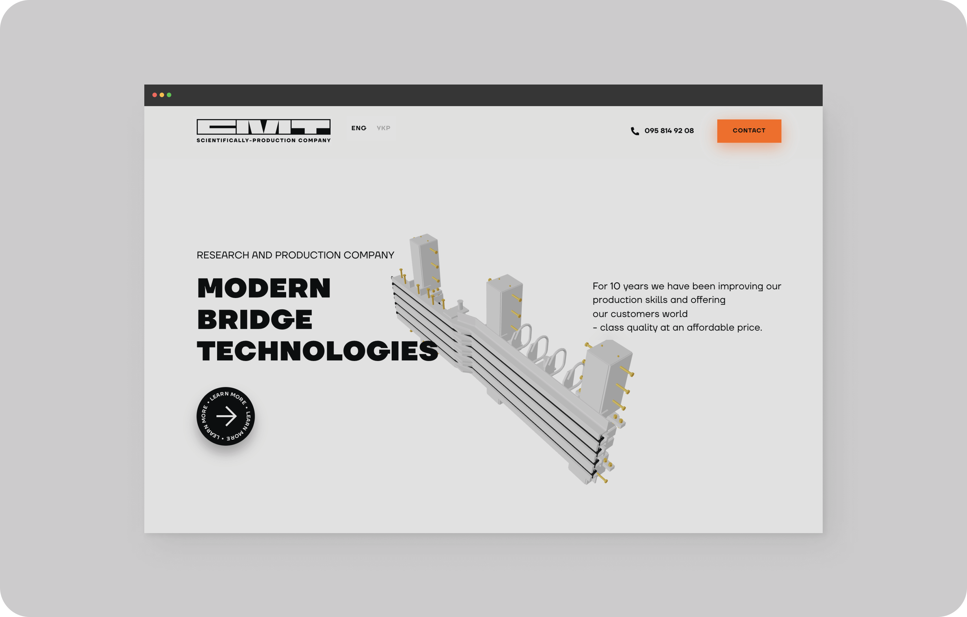 Website & Visual Identity Design for Bridge Equipment Manufacturer - goodface.agency