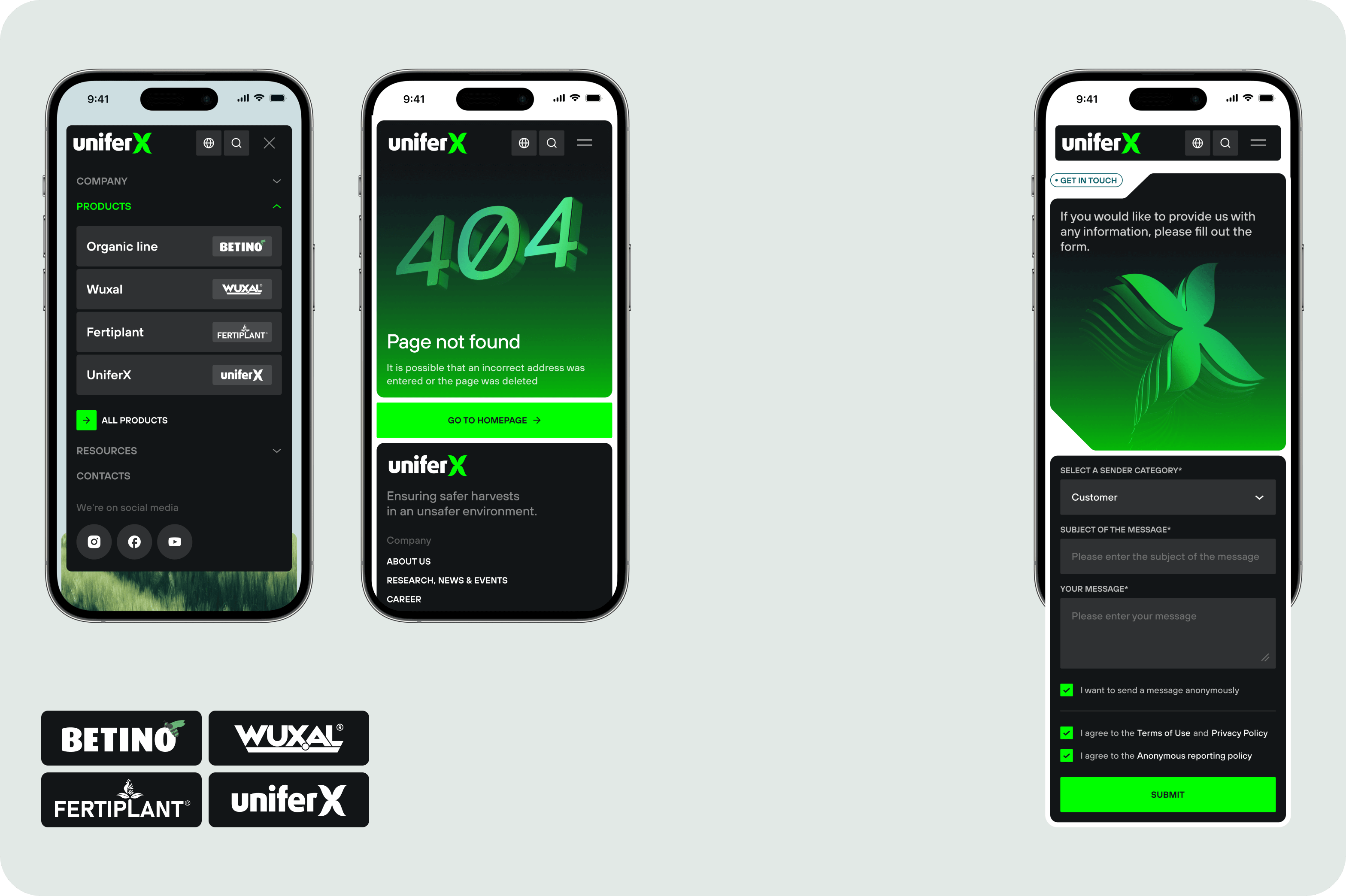 UX/UI дизайн і веб розробка для агротехнологічного підприємства - goodface.agency
