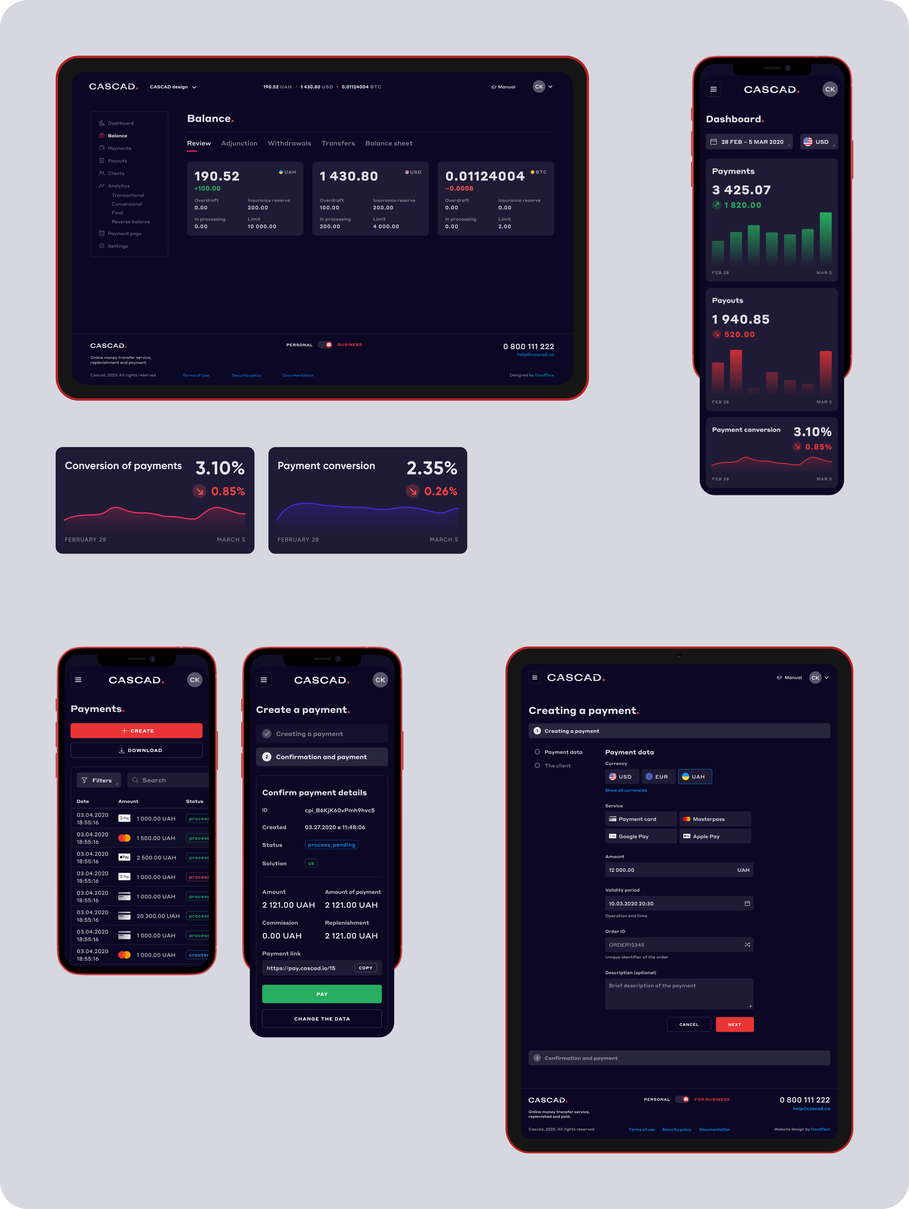 Веб дизайн та розробка сайту для цифрової платіжної системи - goodface.agency