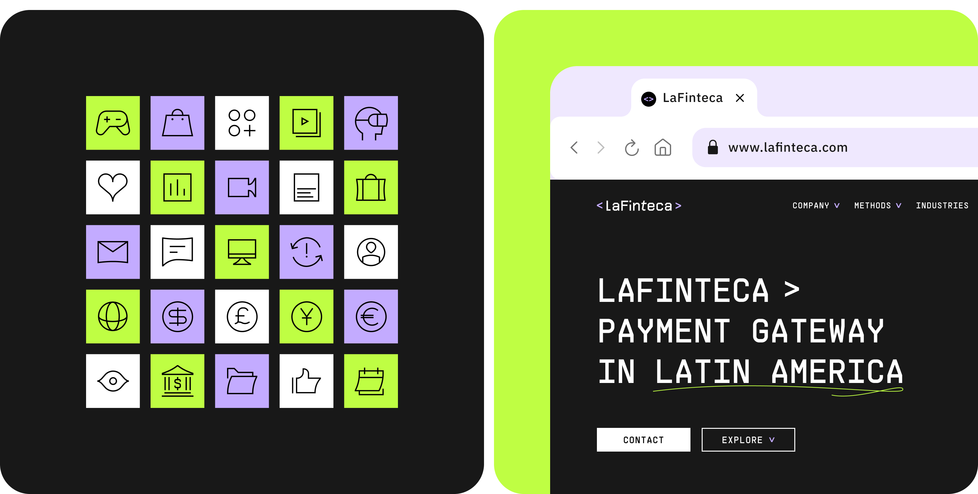 LaFinteca brand identity design & website development  - goodface.agency