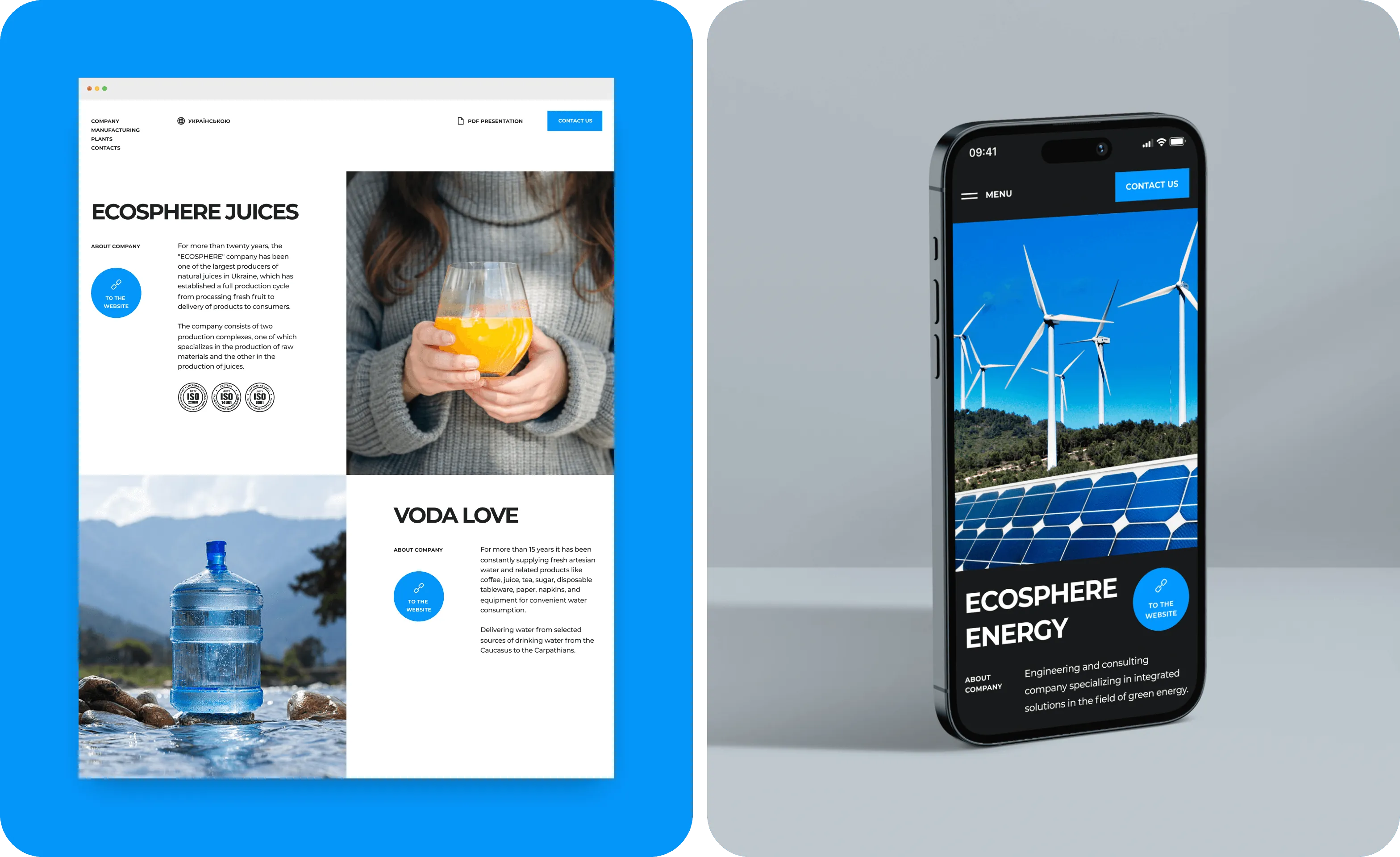 Ecosphere Case Study: Website Development for Multi-Industry Group - goodface.agency