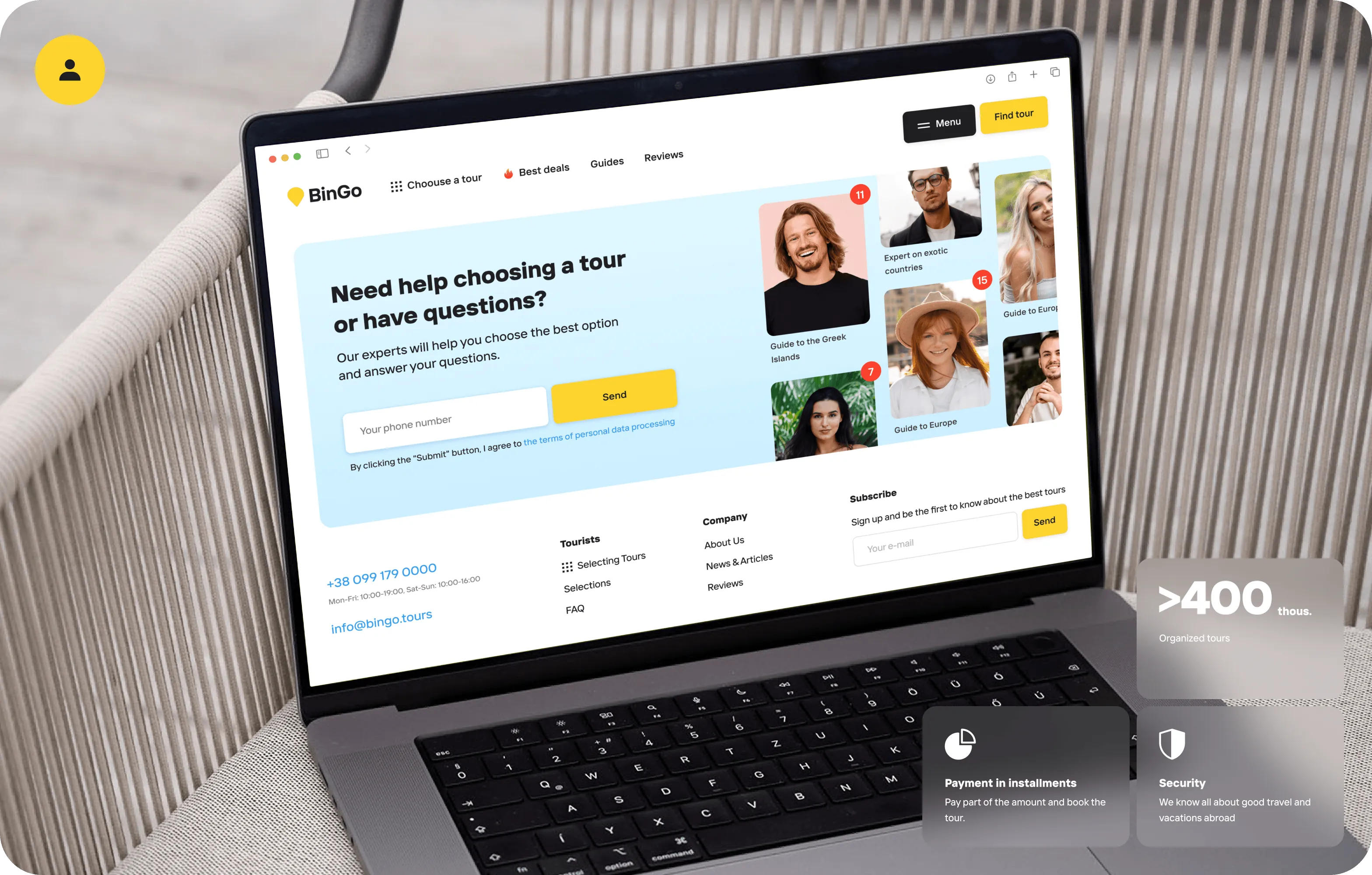 UX/UI Design & Discovery Phase for global travel service - goodface.agency
