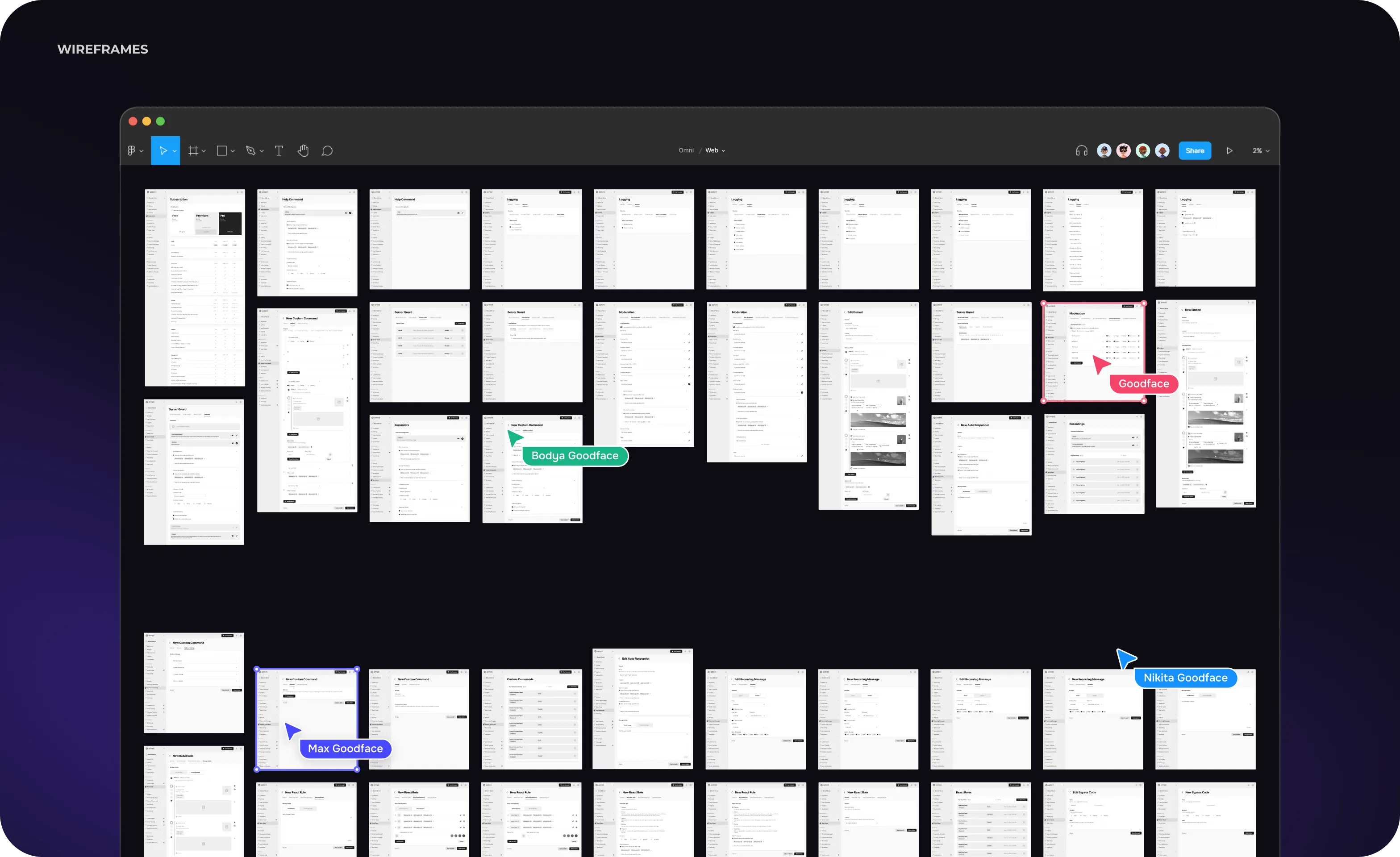 UX/UI design & web development for Discord server management - goodface.agency