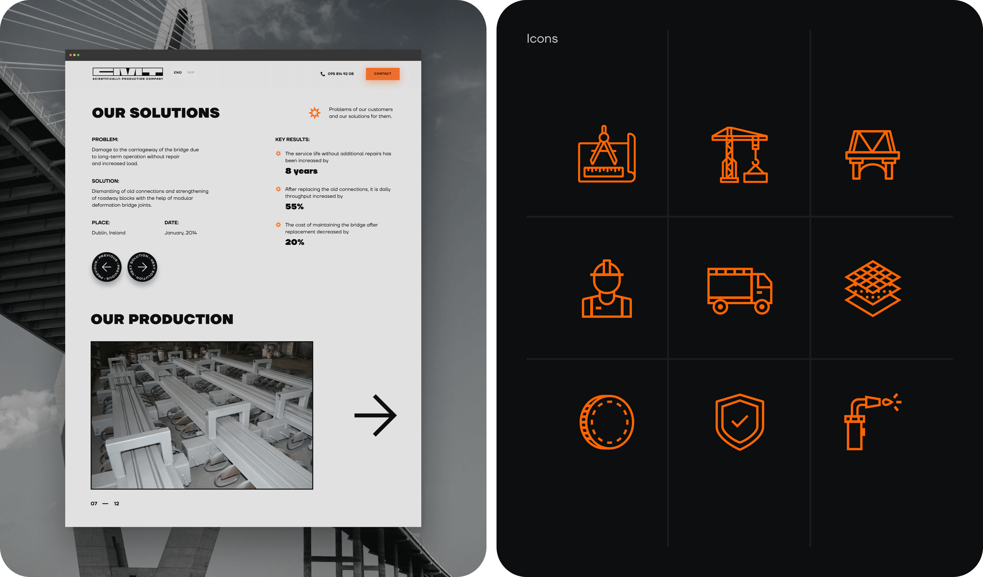 Website & Visual Identity Design for Bridge Equipment Manufacturer - goodface.agency