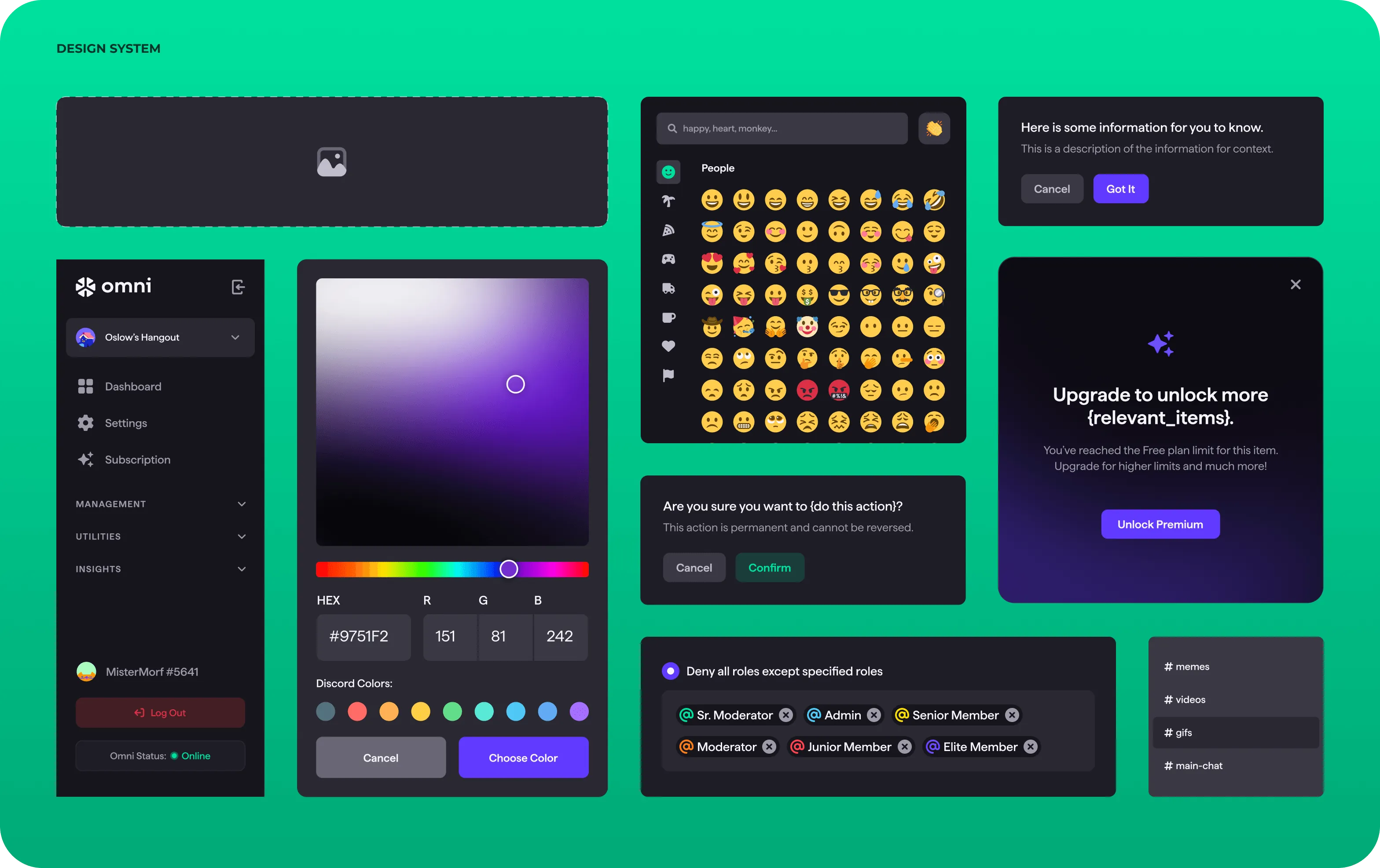 UX/UI design & web development for Discord server management - goodface.agency