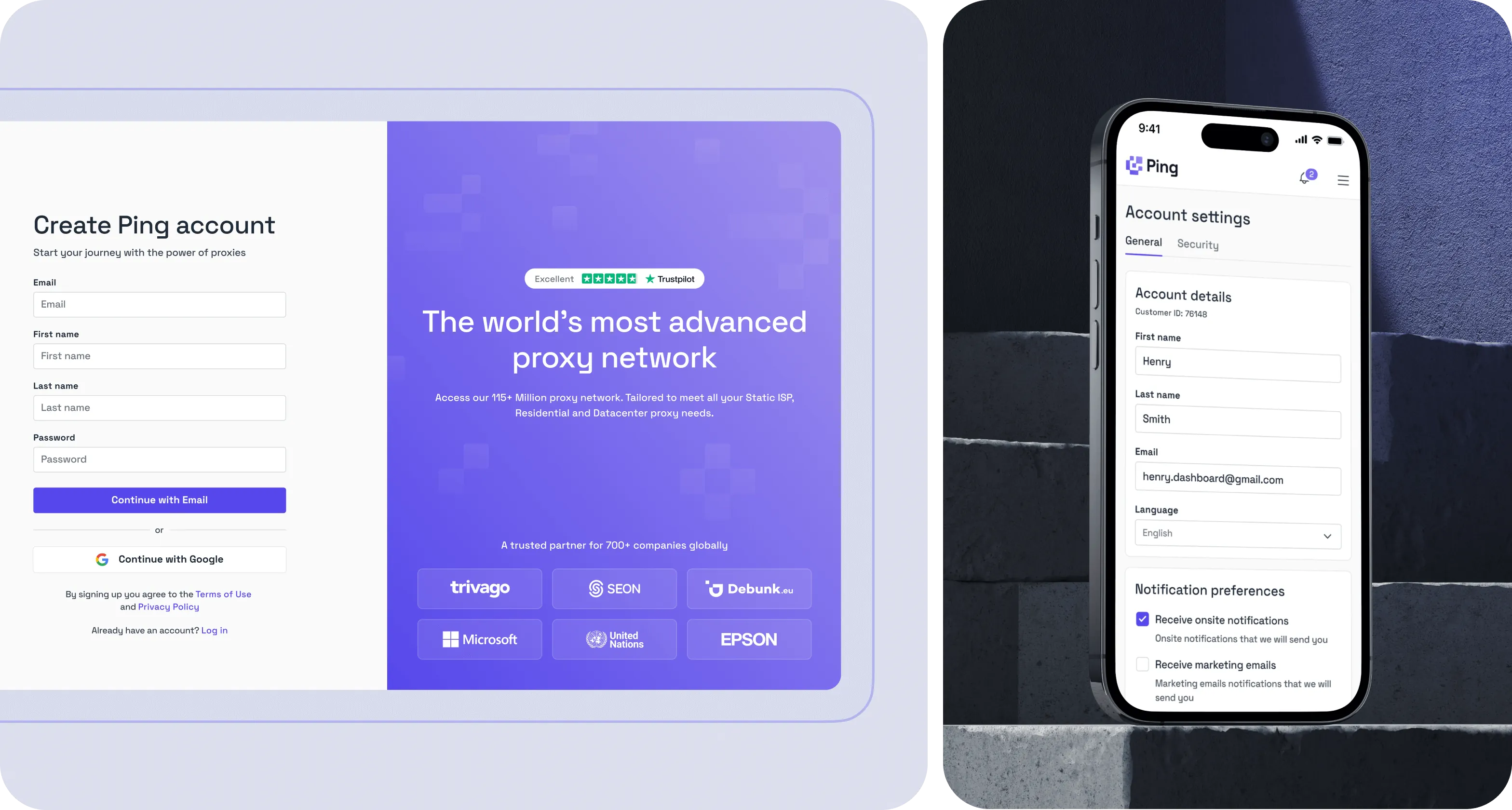 SaaS-розробка та редизайн веб застосунку для Ping Proxies - goodface.agency
