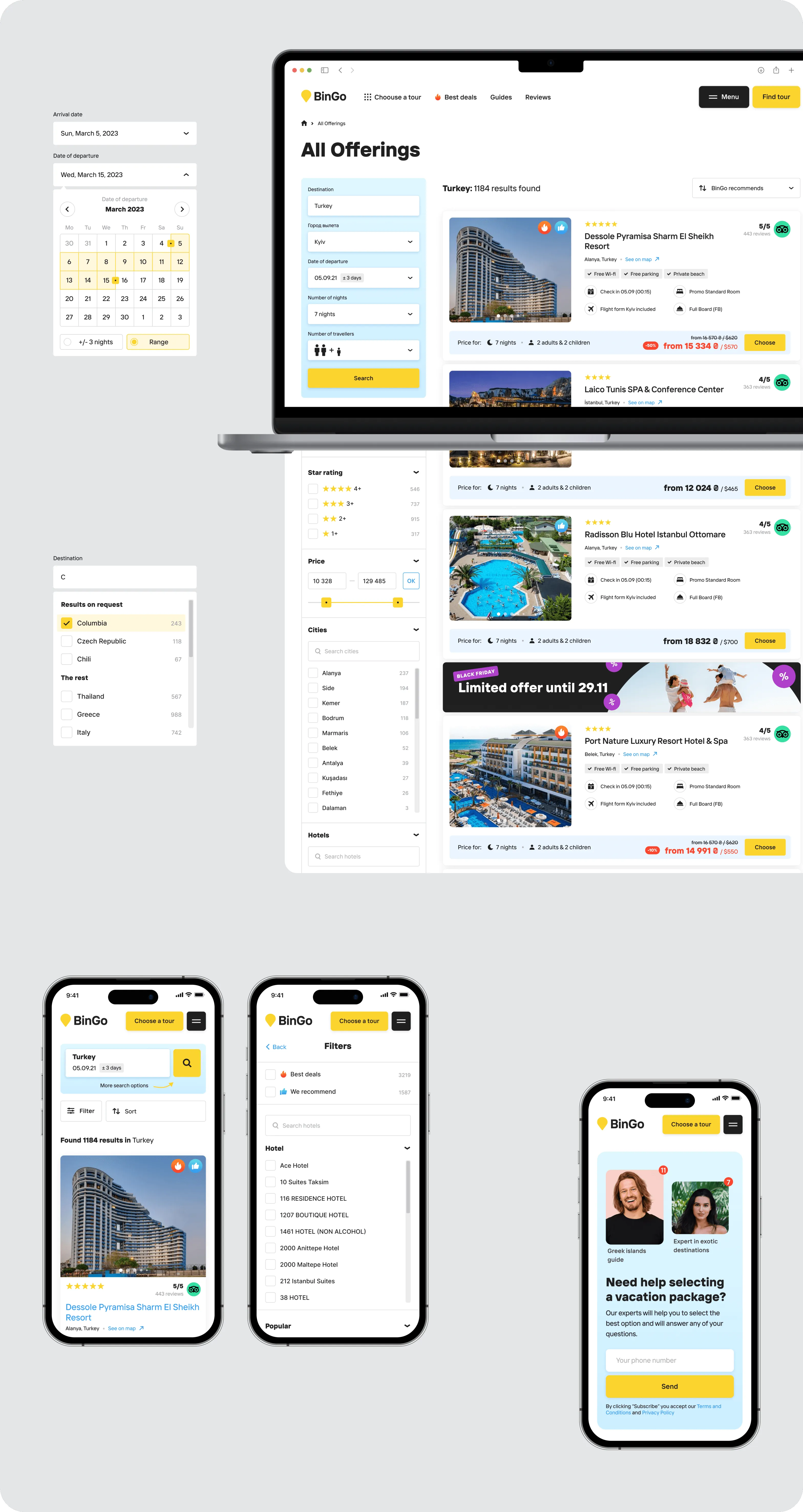 UX/UI Design & Discovery Phase for global travel service - goodface.agency