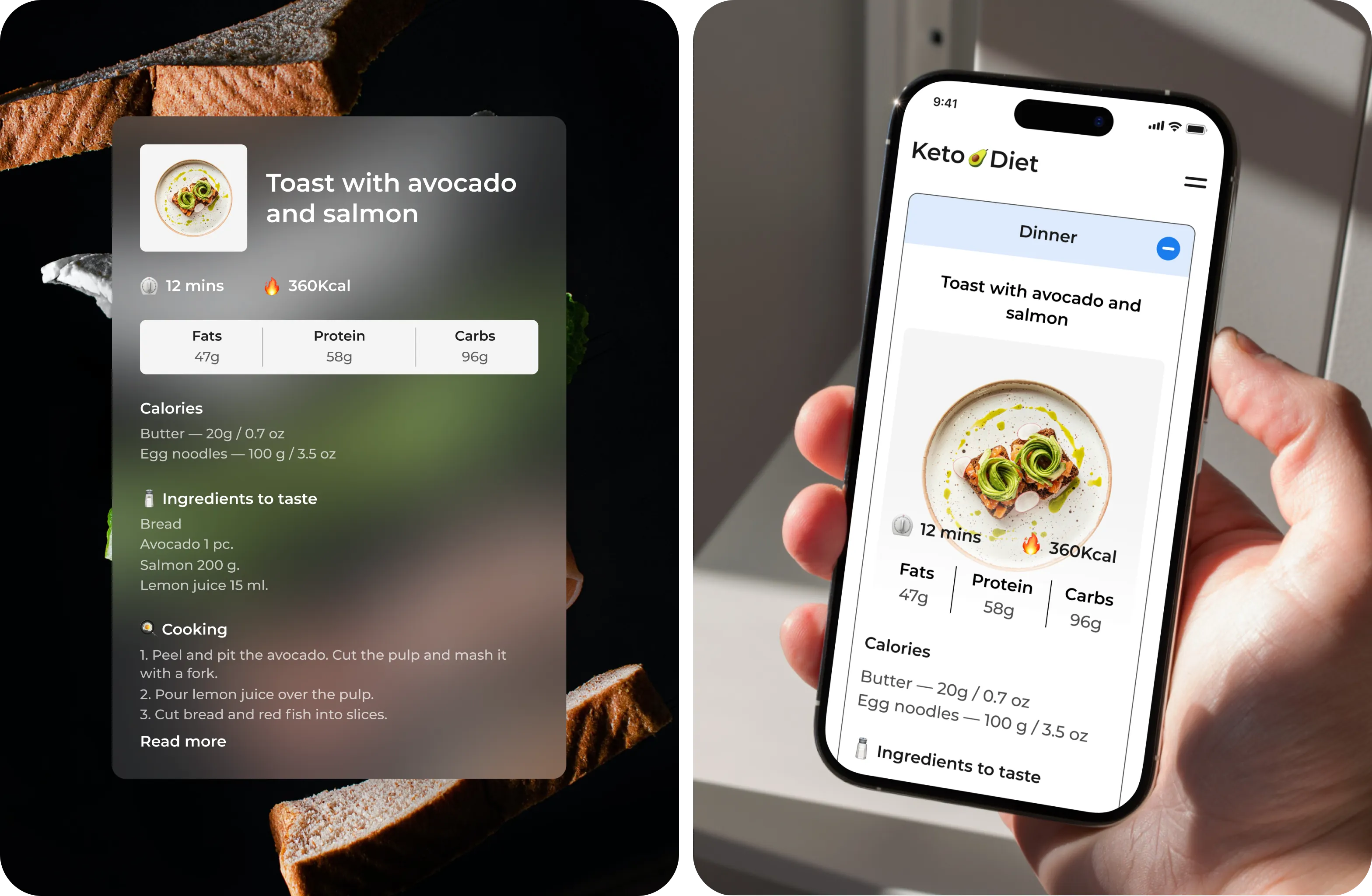 Foodtech Case Study: Keto.Diet App design & development - goodface.agency