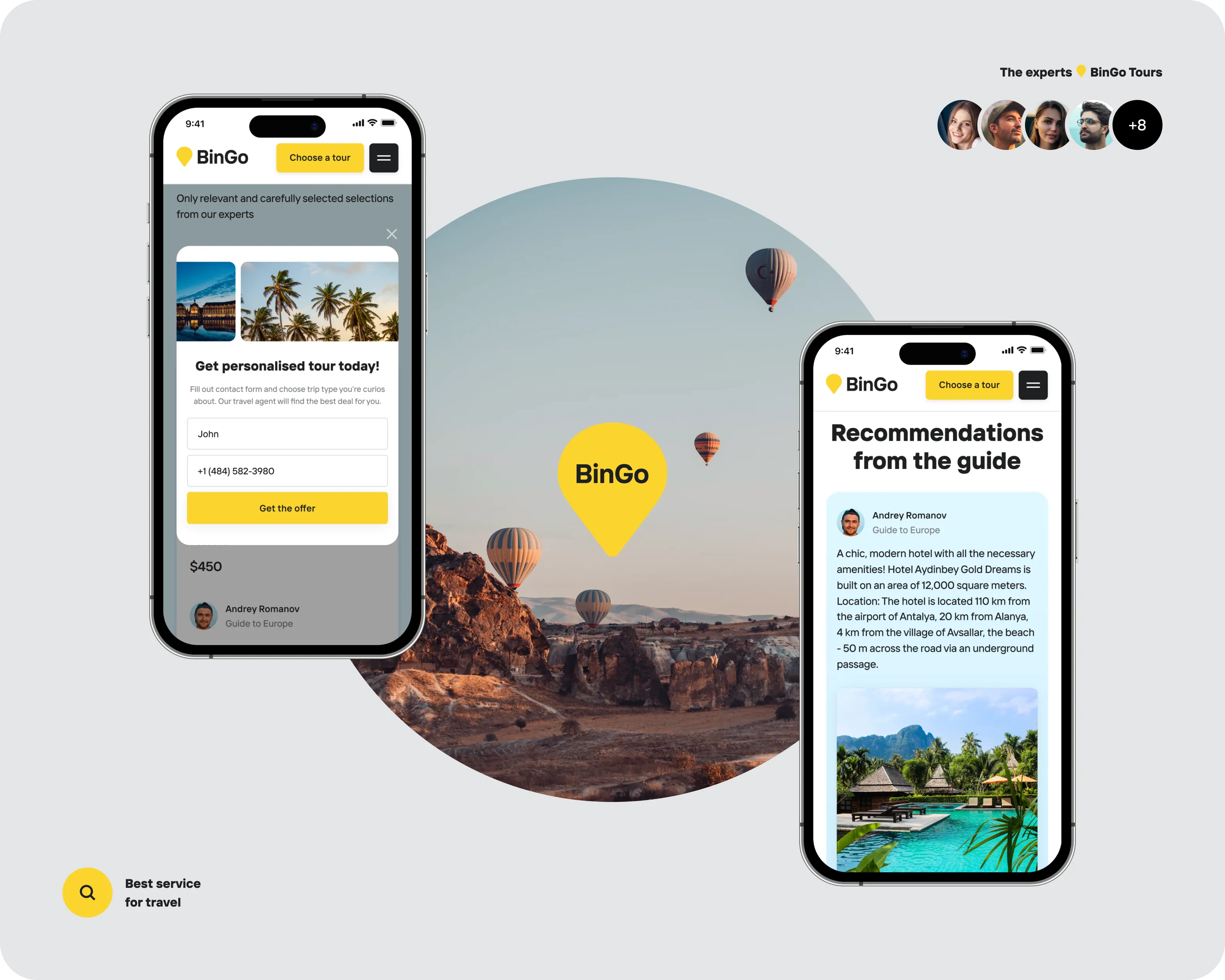 UX/UI Design & Discovery Phase for global travel service - goodface.agency