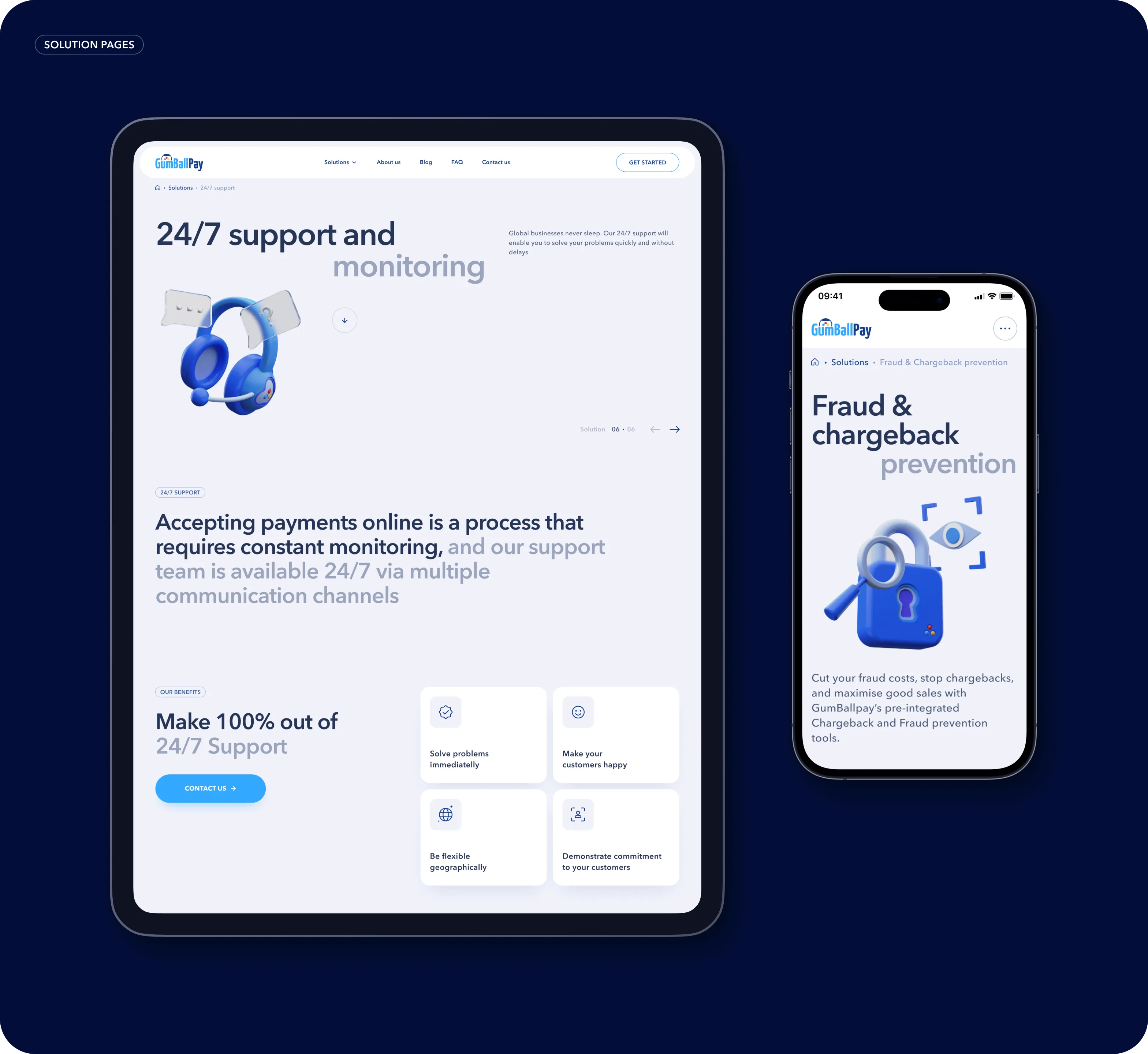 Редизайн і розробка фінтех-сайту для GumBallPay - goodface.agency