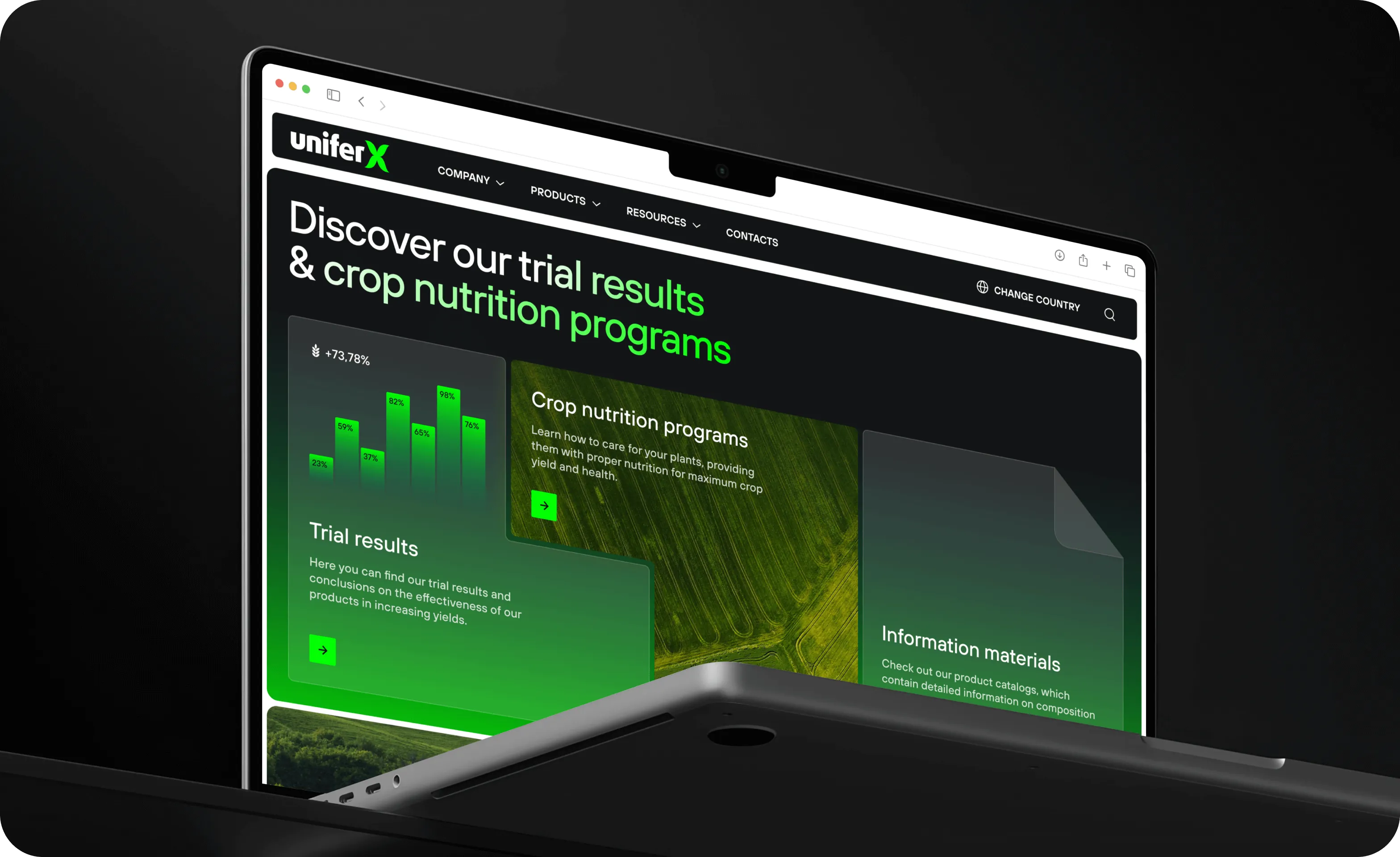 UX/UI дизайн і веб розробка для агротехнологічного підприємства - goodface.agency