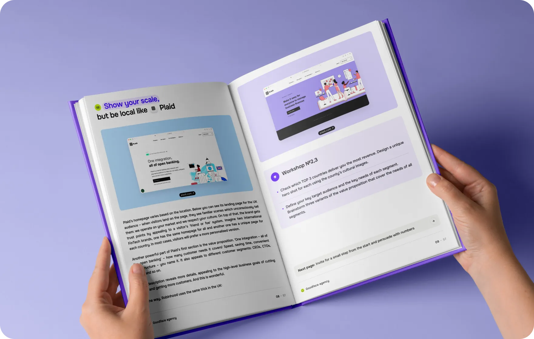Engage visitors from the first screen – FinTech - goodface.agency