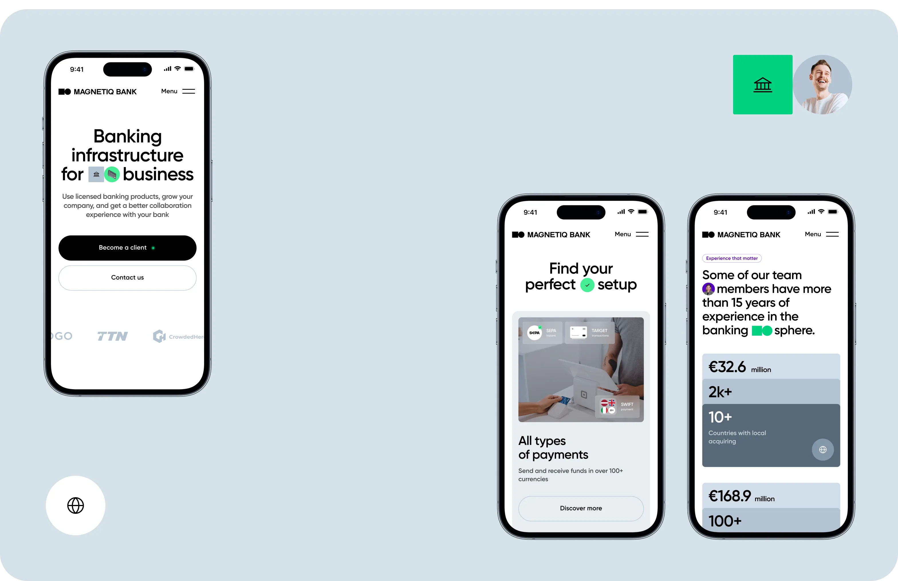 UX/UI Design & Brand Identity for a B2B Digital Bank - goodface.agency