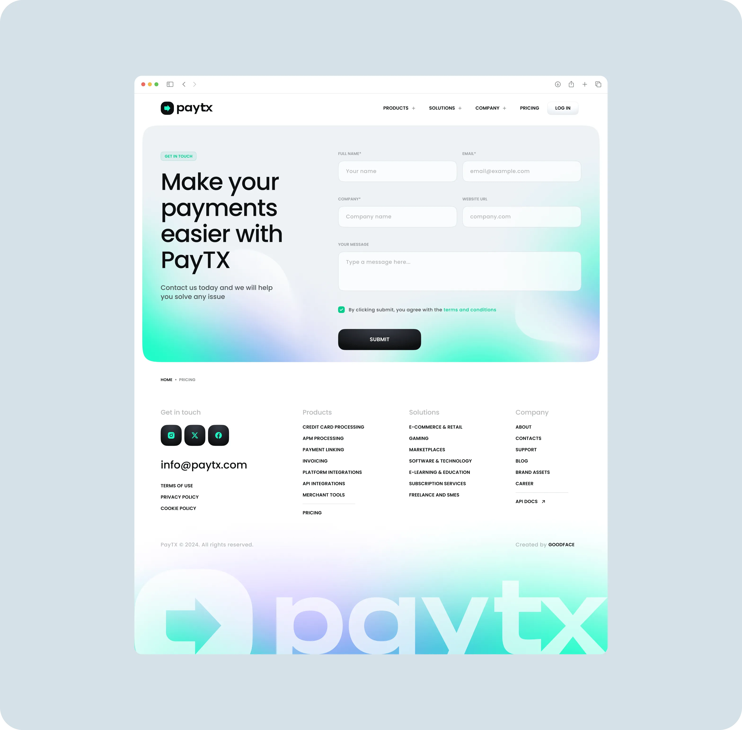 Web Design & Website Development for fintech brand - goodface.agency