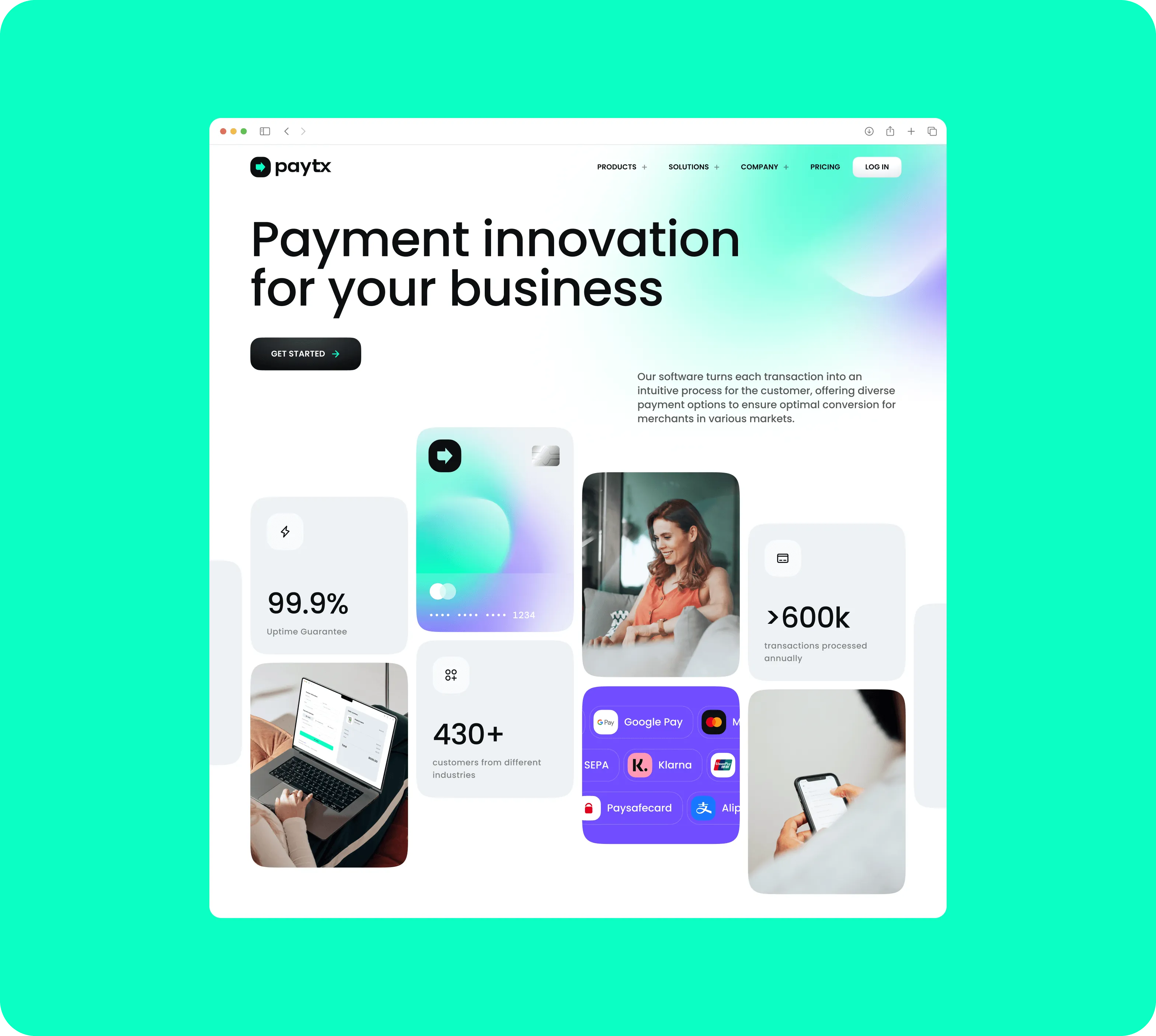 Web Design & Website Development for fintech brand - goodface.agency