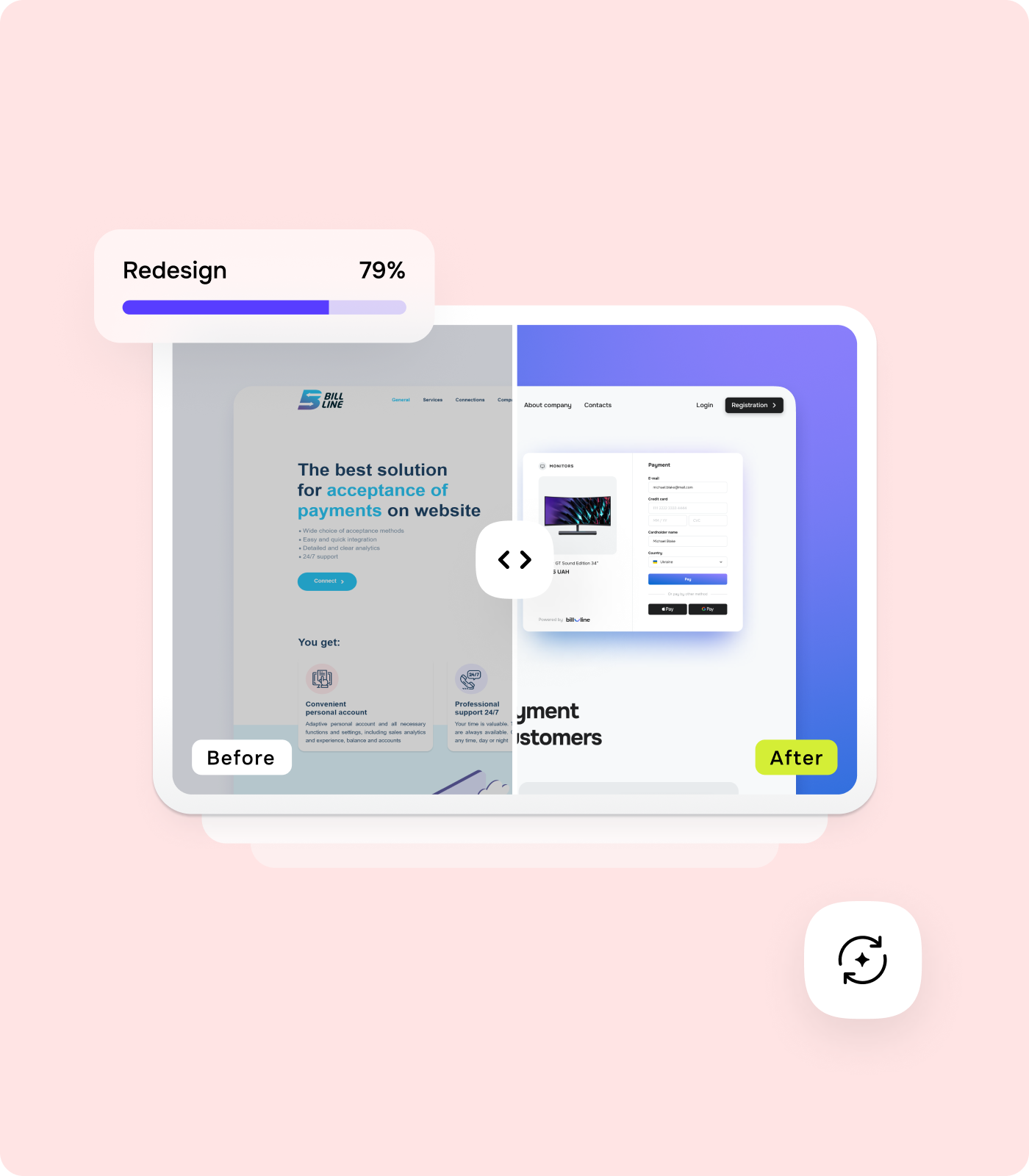 Редизайн сайту - goodface.agency