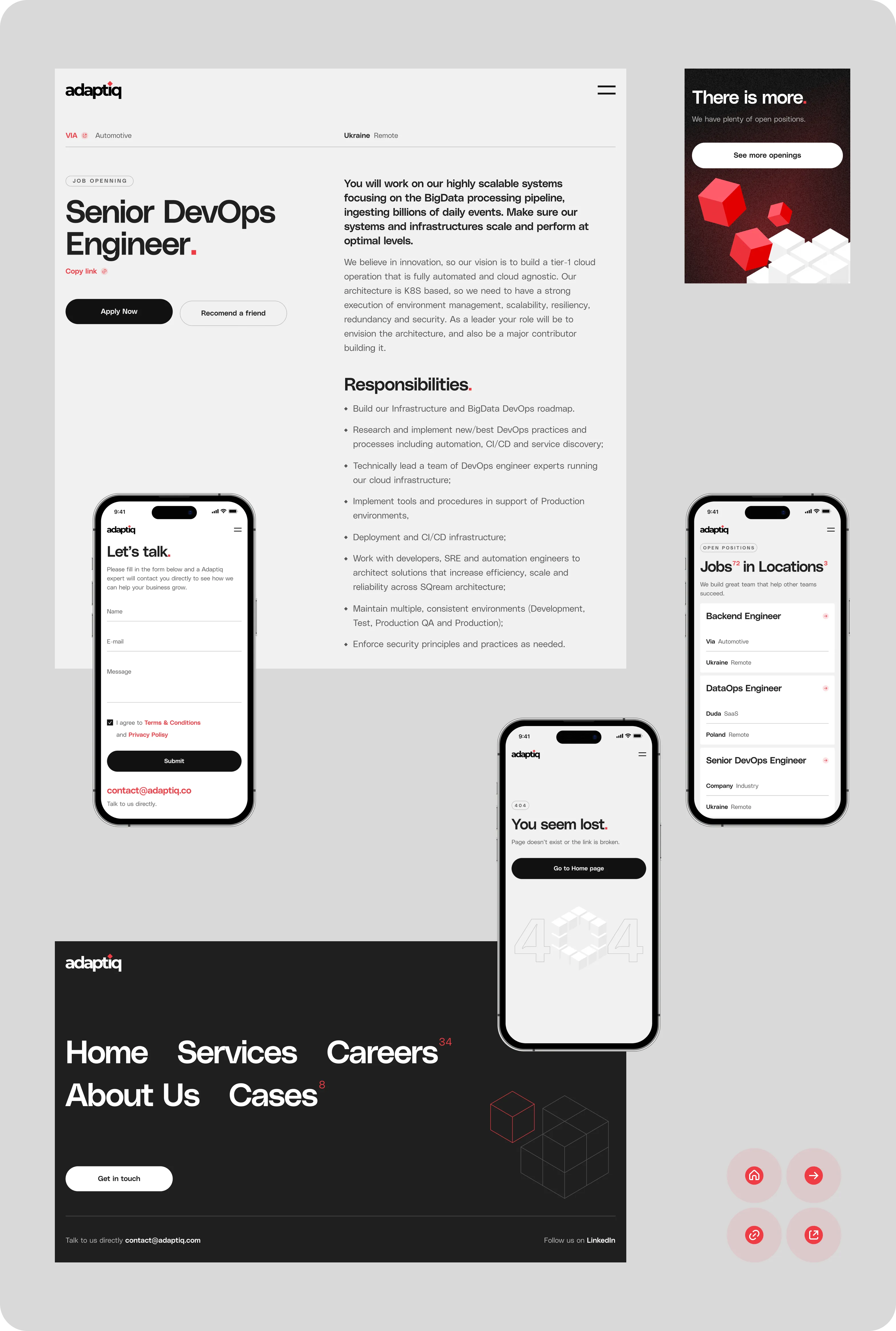 Corporate website design & development for an international IT company - goodface.agency