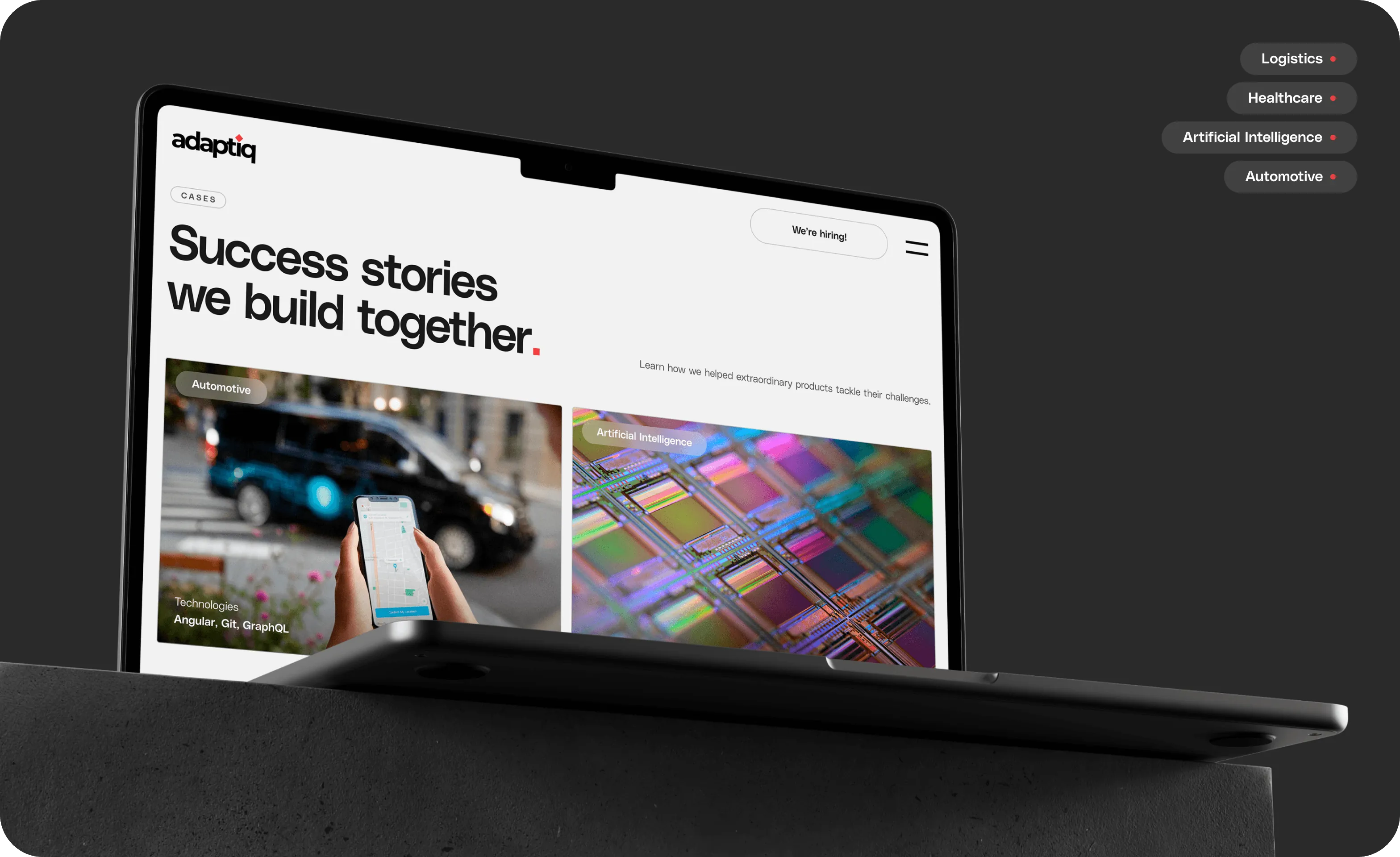 Corporate website design & development for an international IT company - goodface.agency