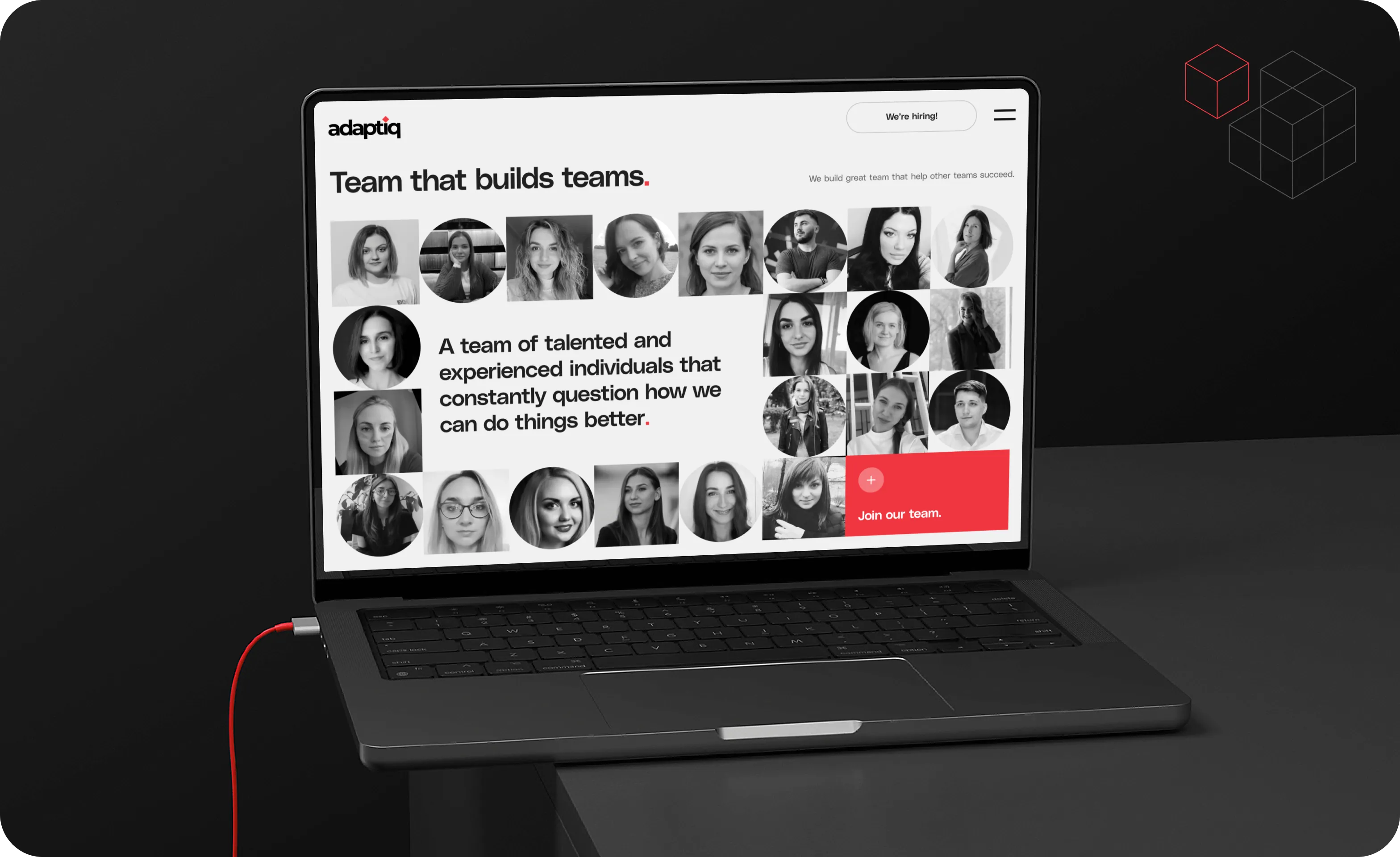 Corporate website design & development for an international IT company - goodface.agency