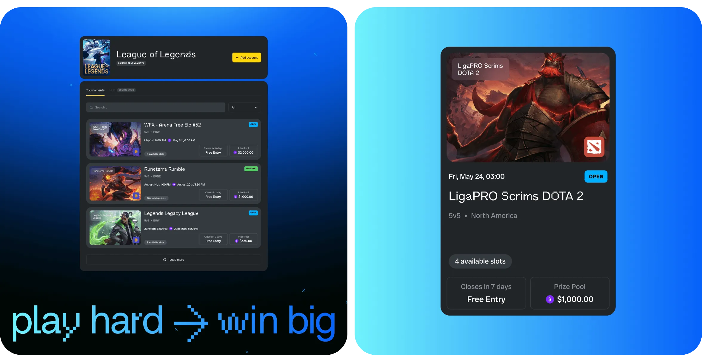 UX/UI дизайн для eSports платформи Batata - goodface.agency
