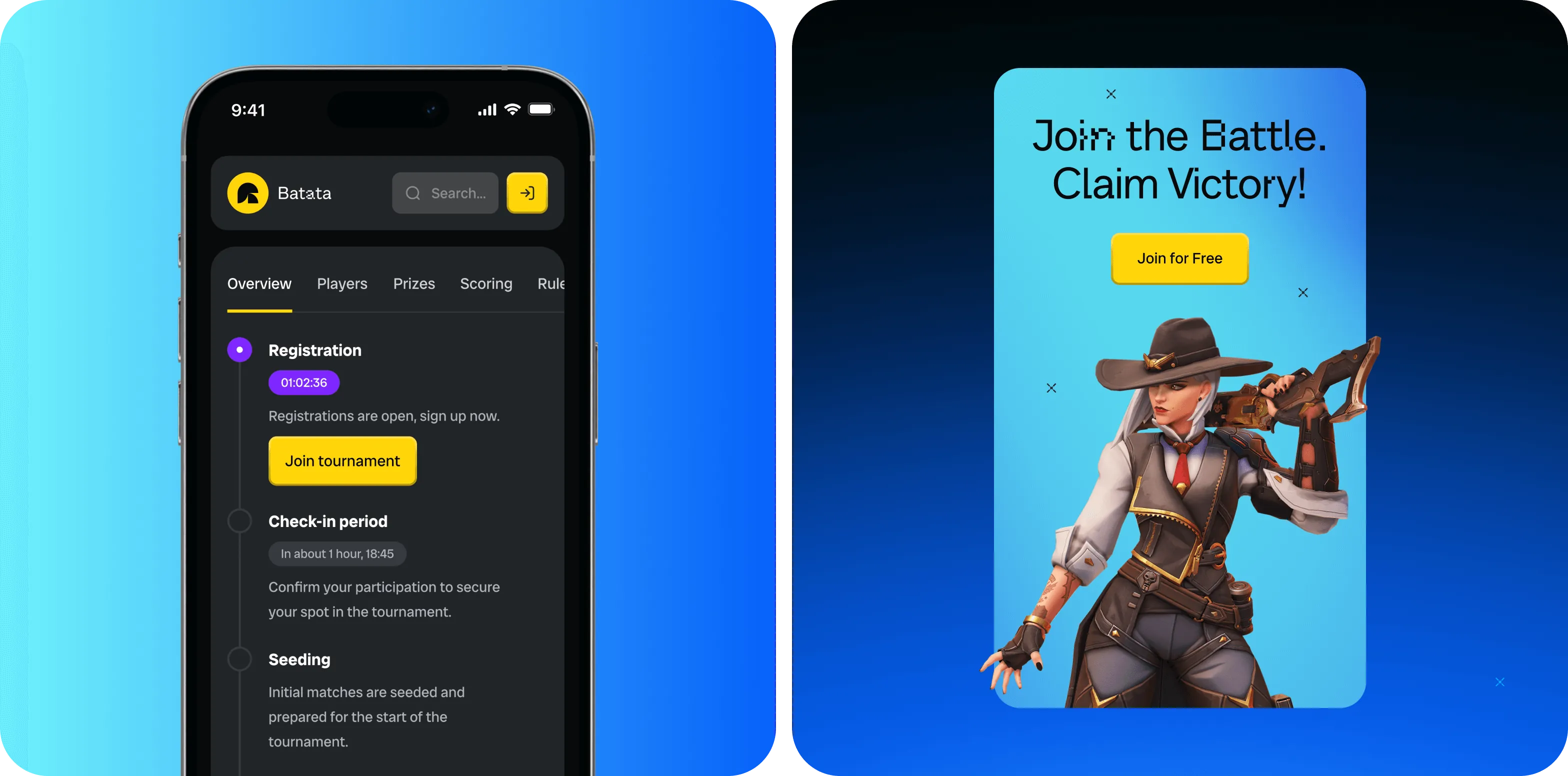 UX/UI дизайн для eSports платформи Batata - goodface.agency