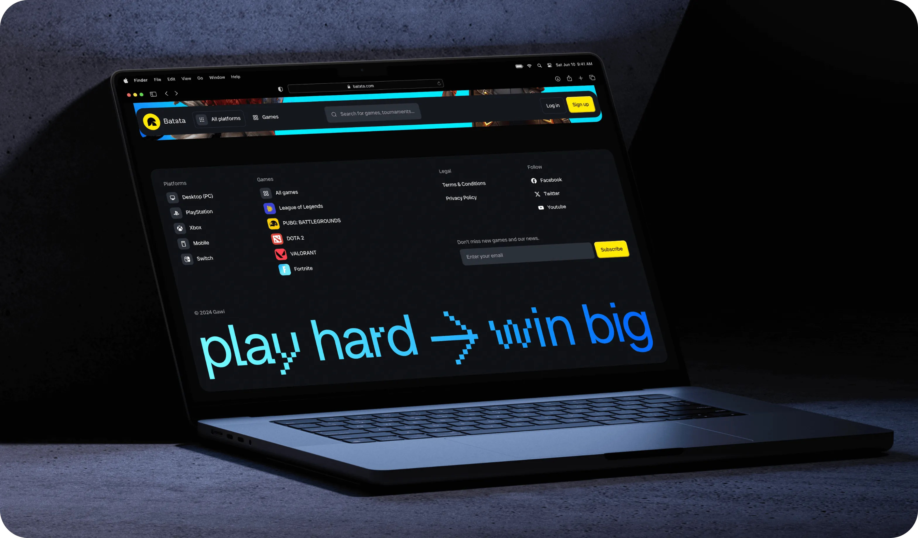 UX/UI дизайн для eSports платформи Batata - goodface.agency