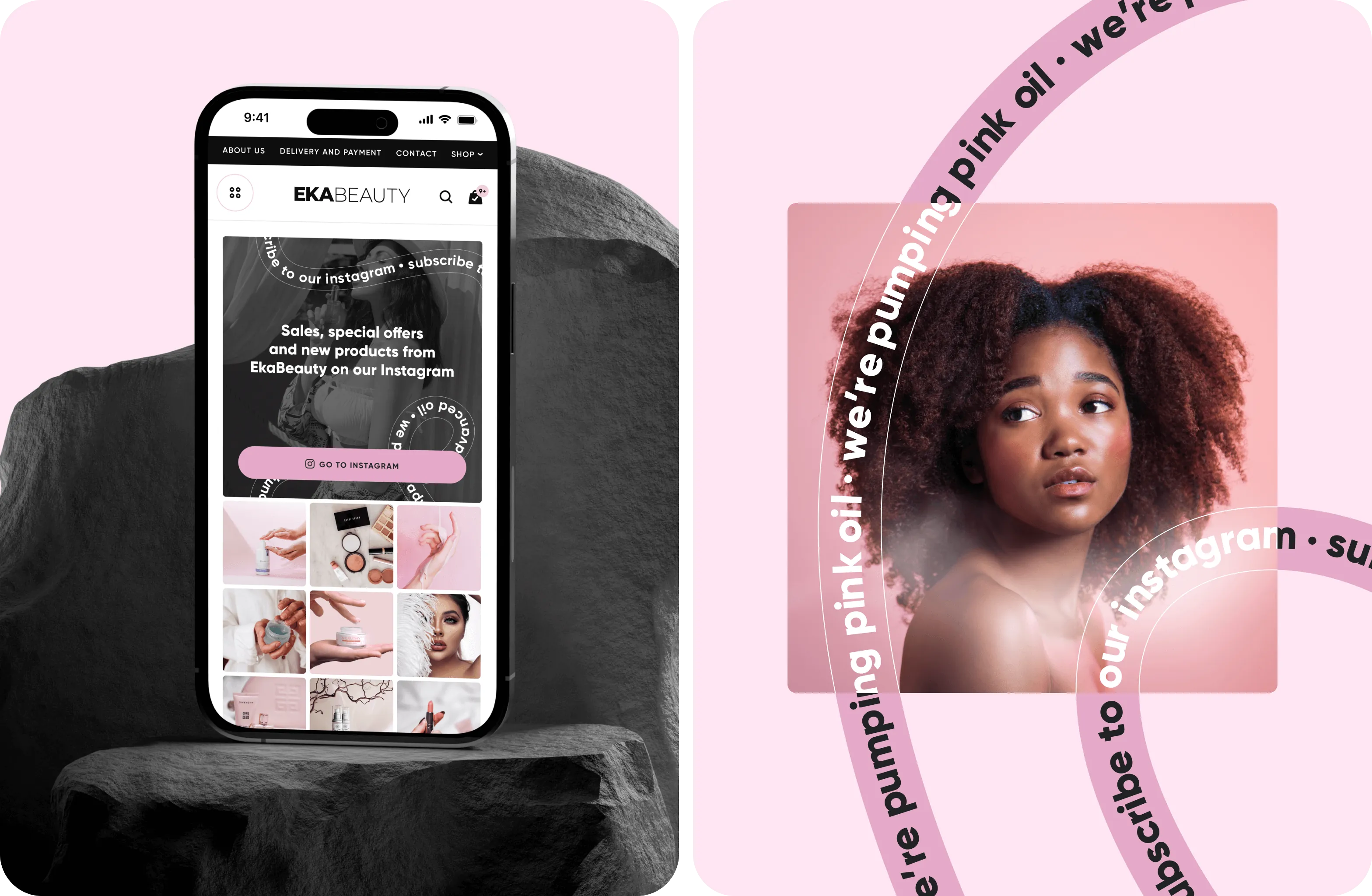 Bespoke website design & development for Cosmetics Brand - goodface.agency