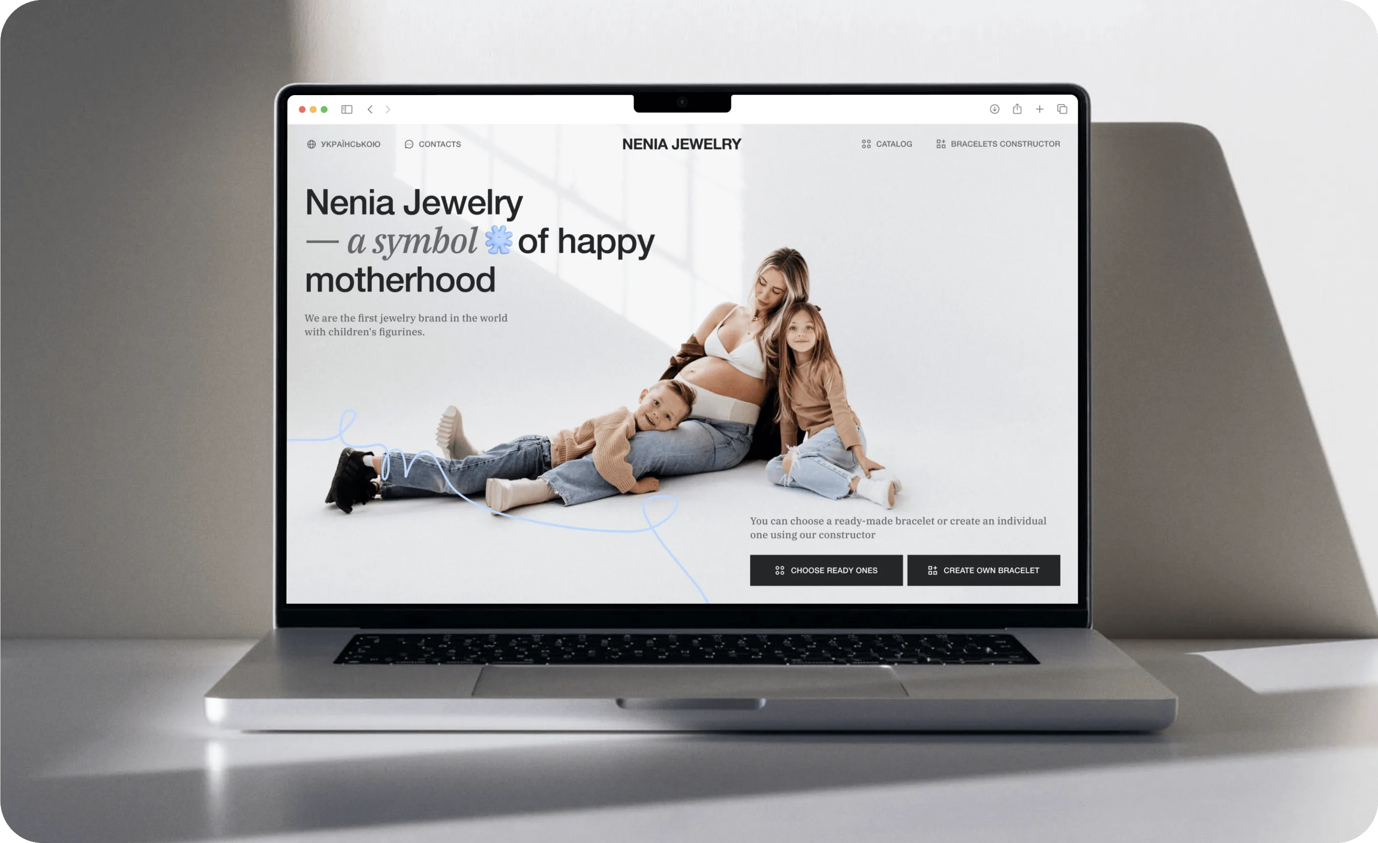 Nenia Jewelry — UX/UI дизайн і кастомна веб розробка сайту - goodface.agency