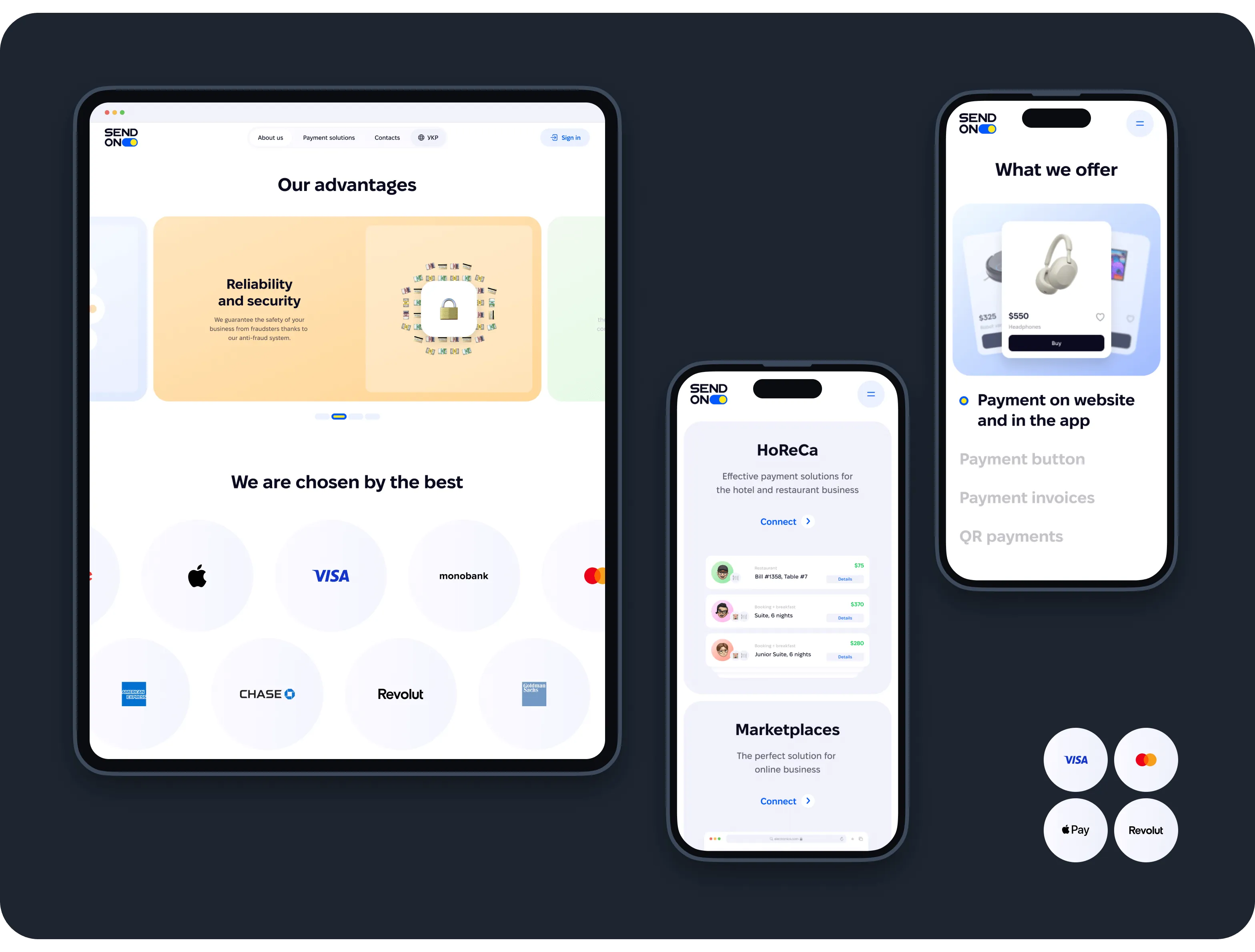 UX/UI & Web Design for SendOn Digital Payment Service - goodface.agency