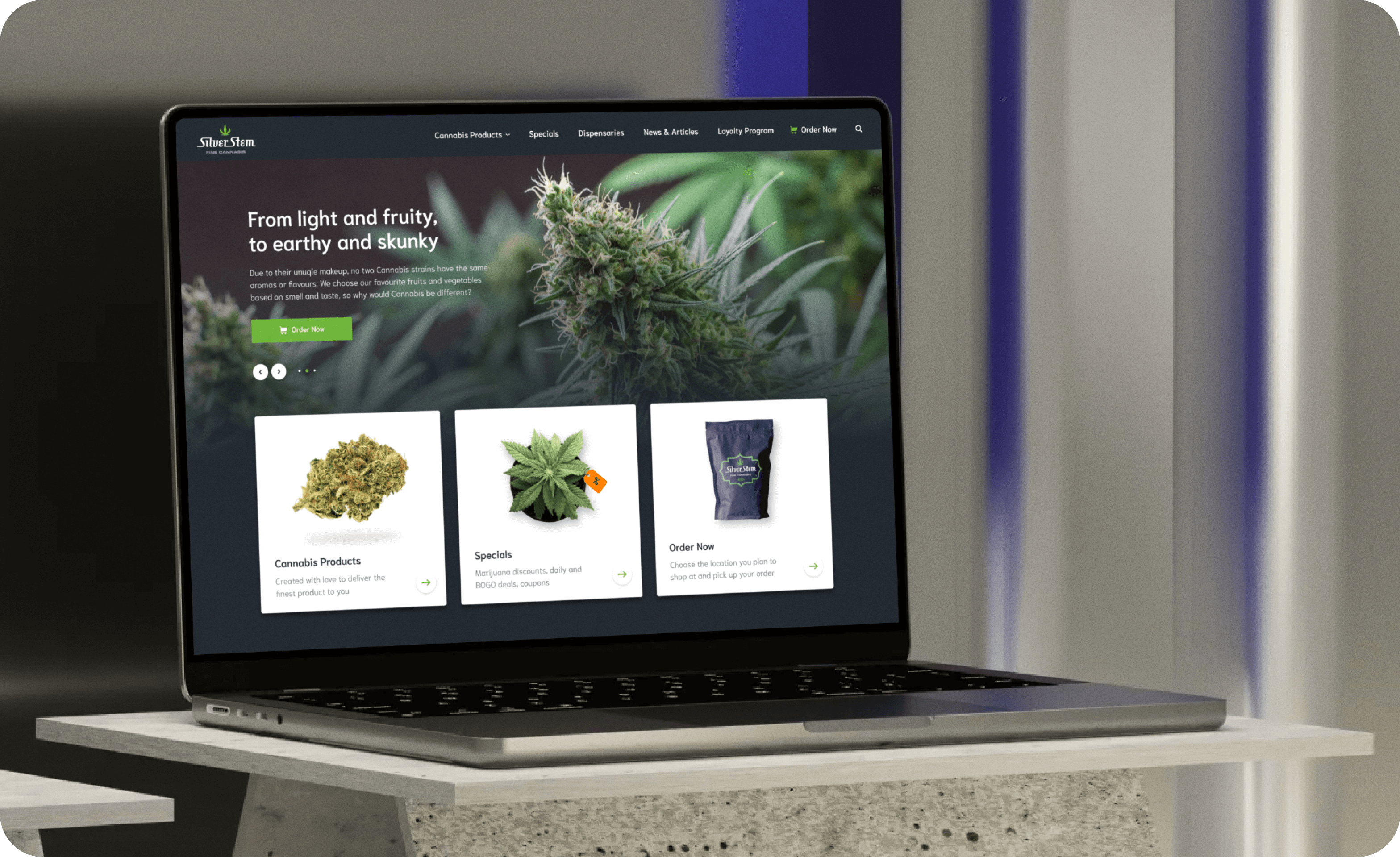UX/UI дизайн великого онлайн магазину в США з продажу медичного каннабісу - goodface.agency