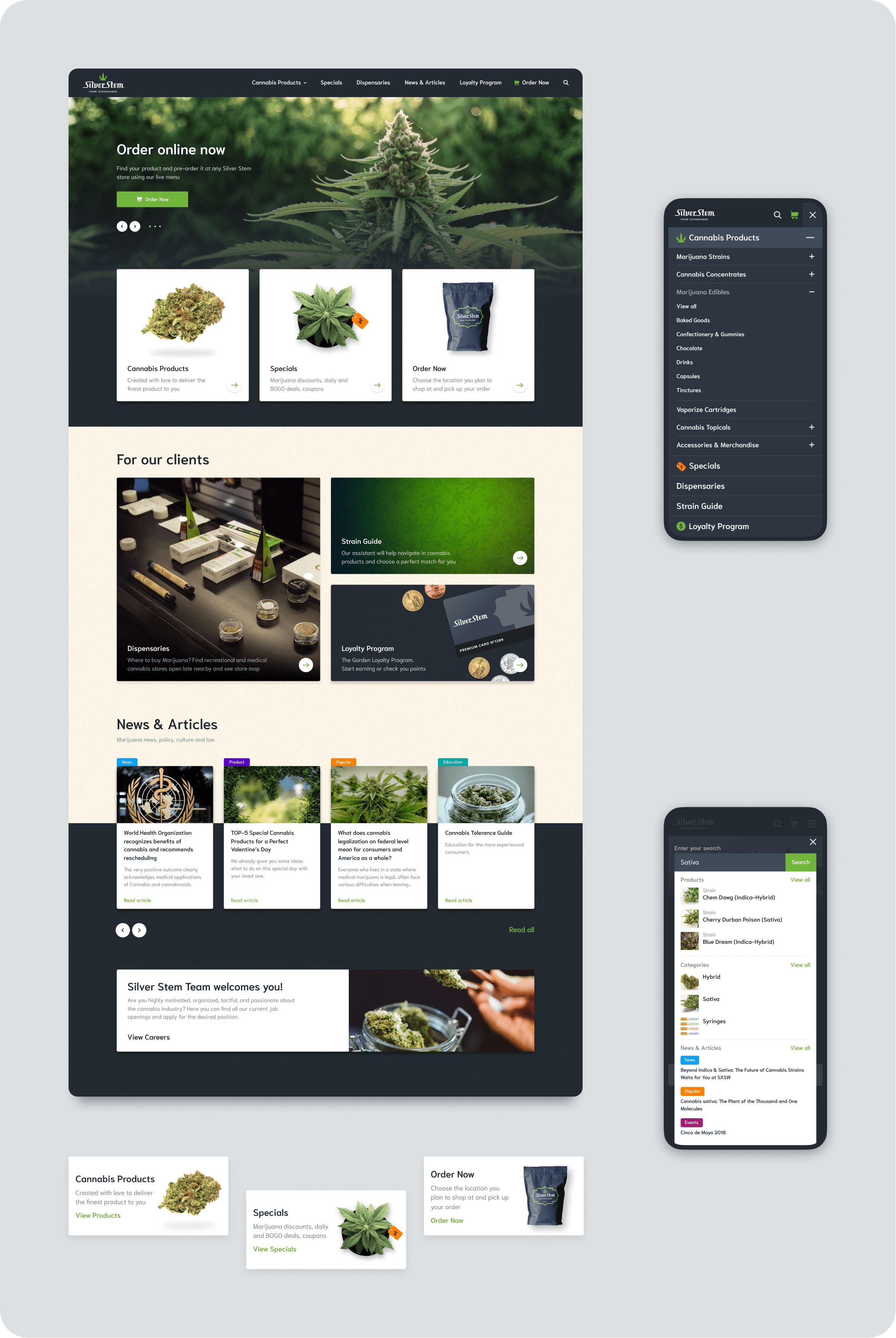 UX/UI дизайн великого онлайн магазину в США з продажу медичного каннабісу - goodface.agency
