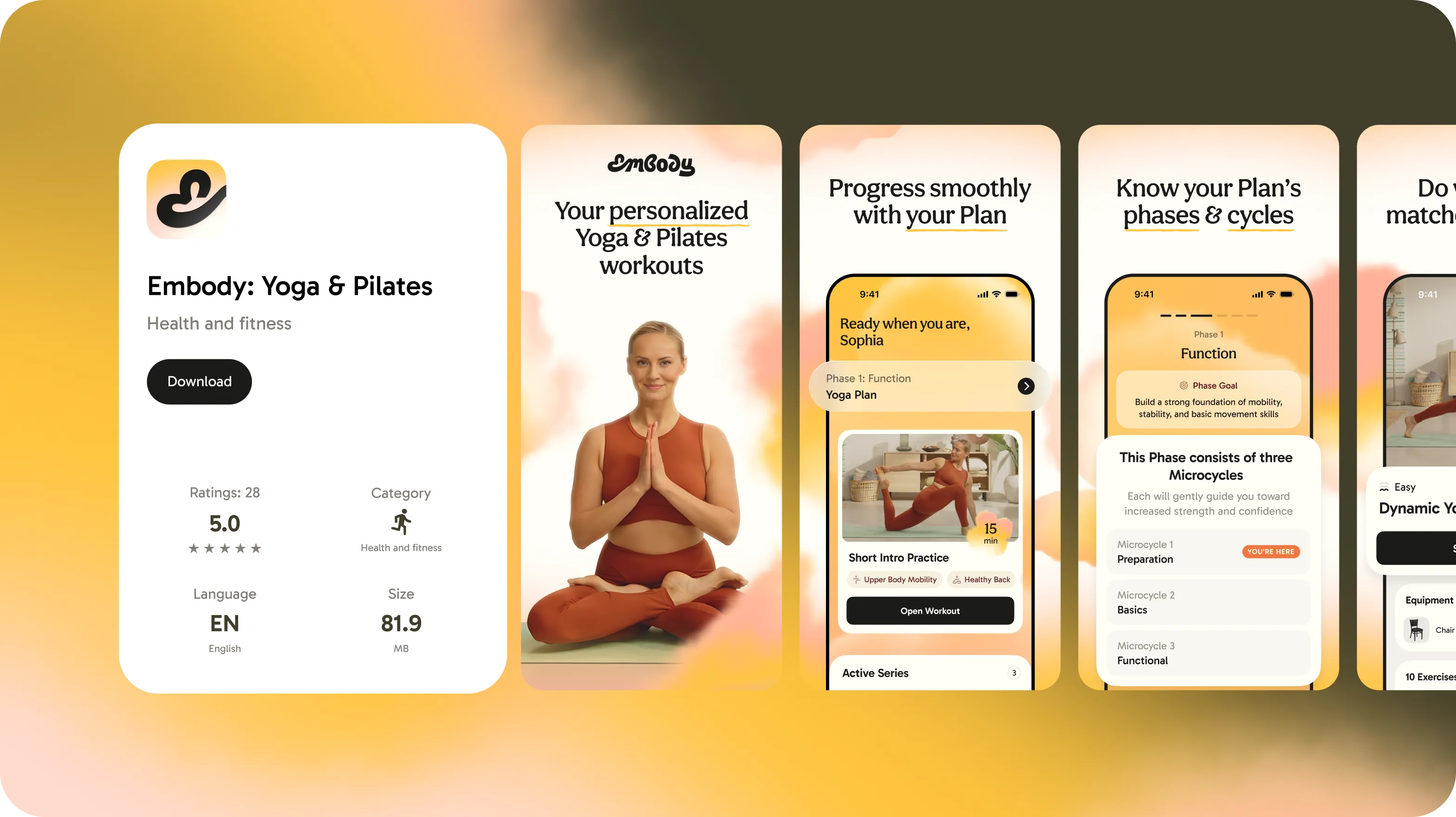 Брендинг і продуктовий дизайн для wellness-застосунку Embody - goodface.agency