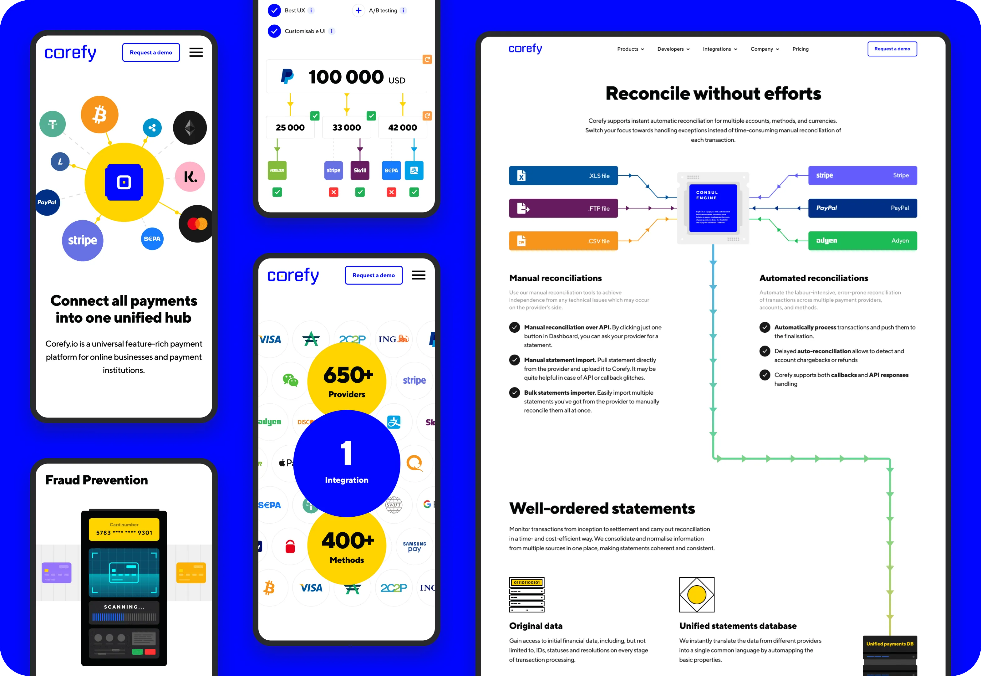 Fintech web design & development for payment orchestration platform - goodface.agency