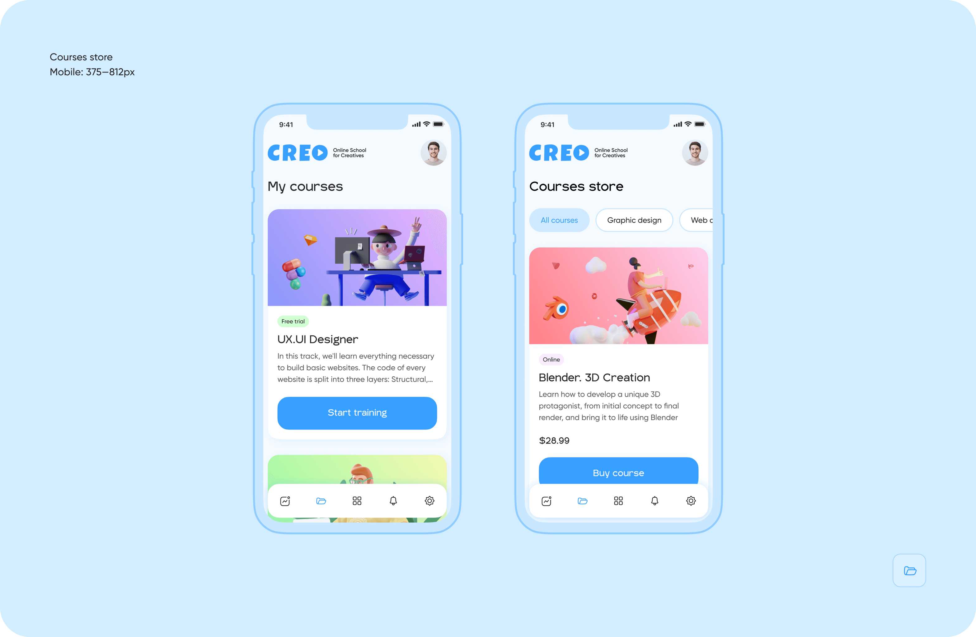 Custom LMS design & development for CREO platform - goodface.agency