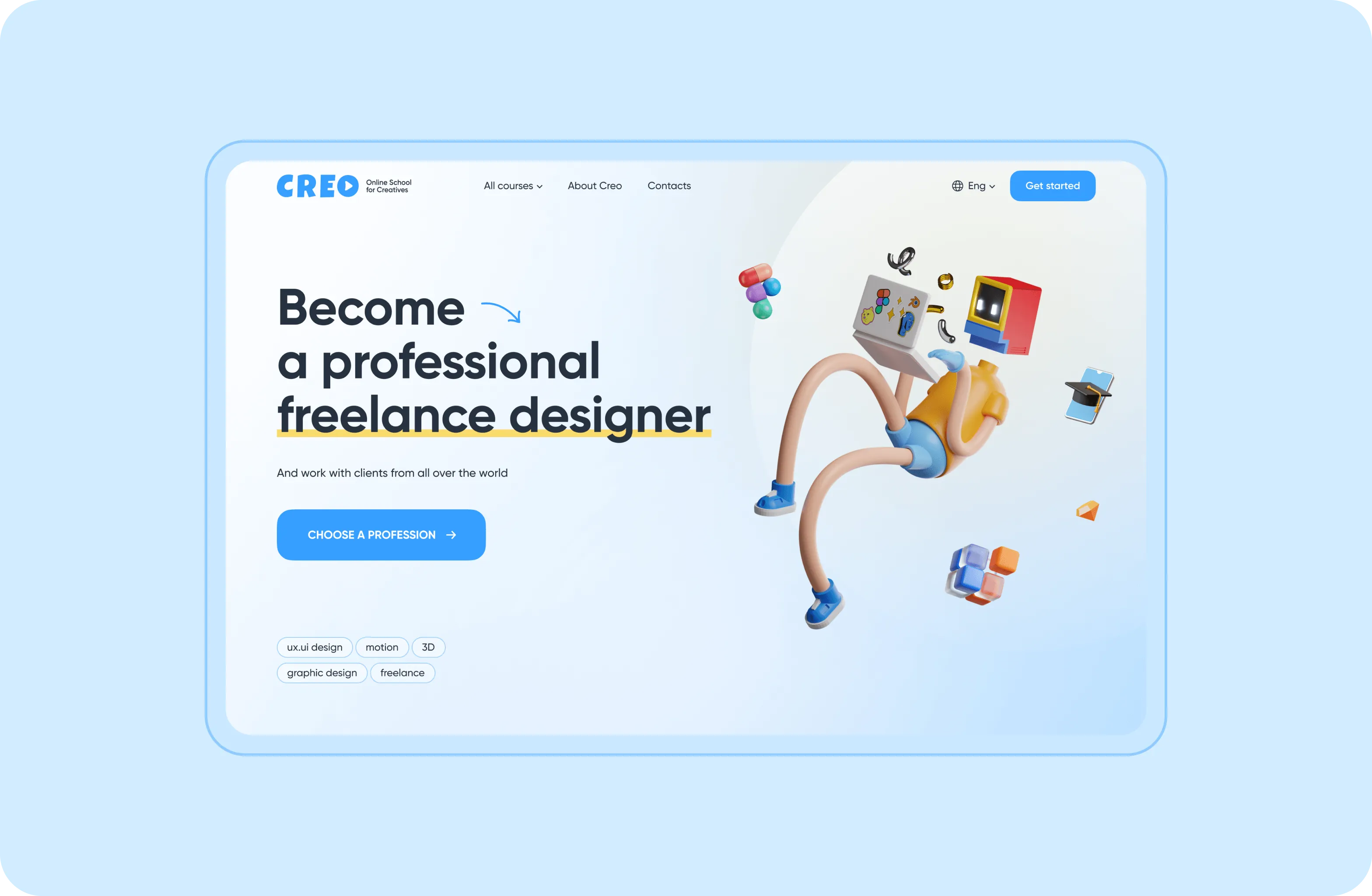 Custom LMS design & development for CREO platform - goodface.agency