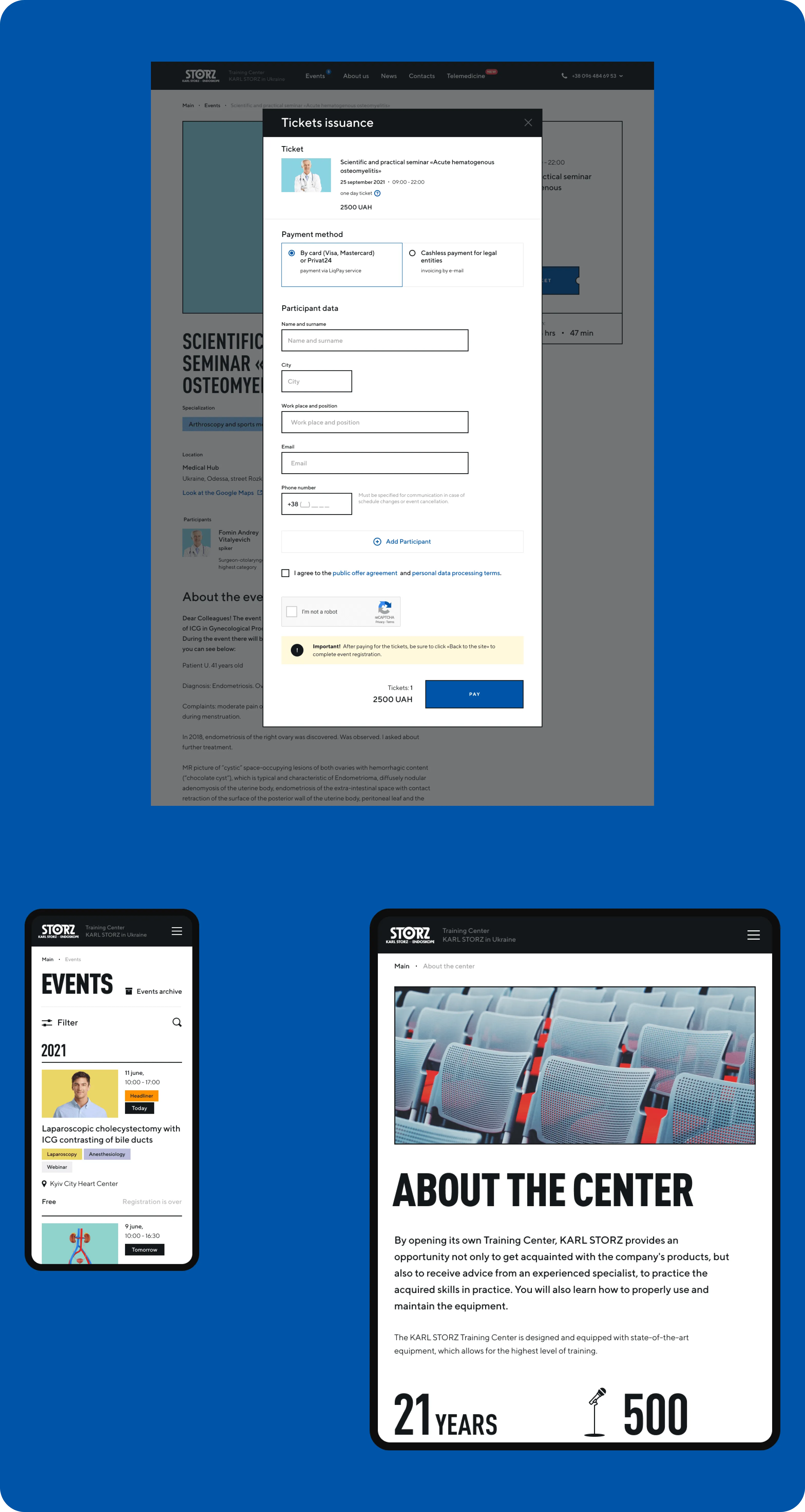 Веб дизайн і мобільна розробка для EdTech платформи KARL STORZ - goodface.agency
