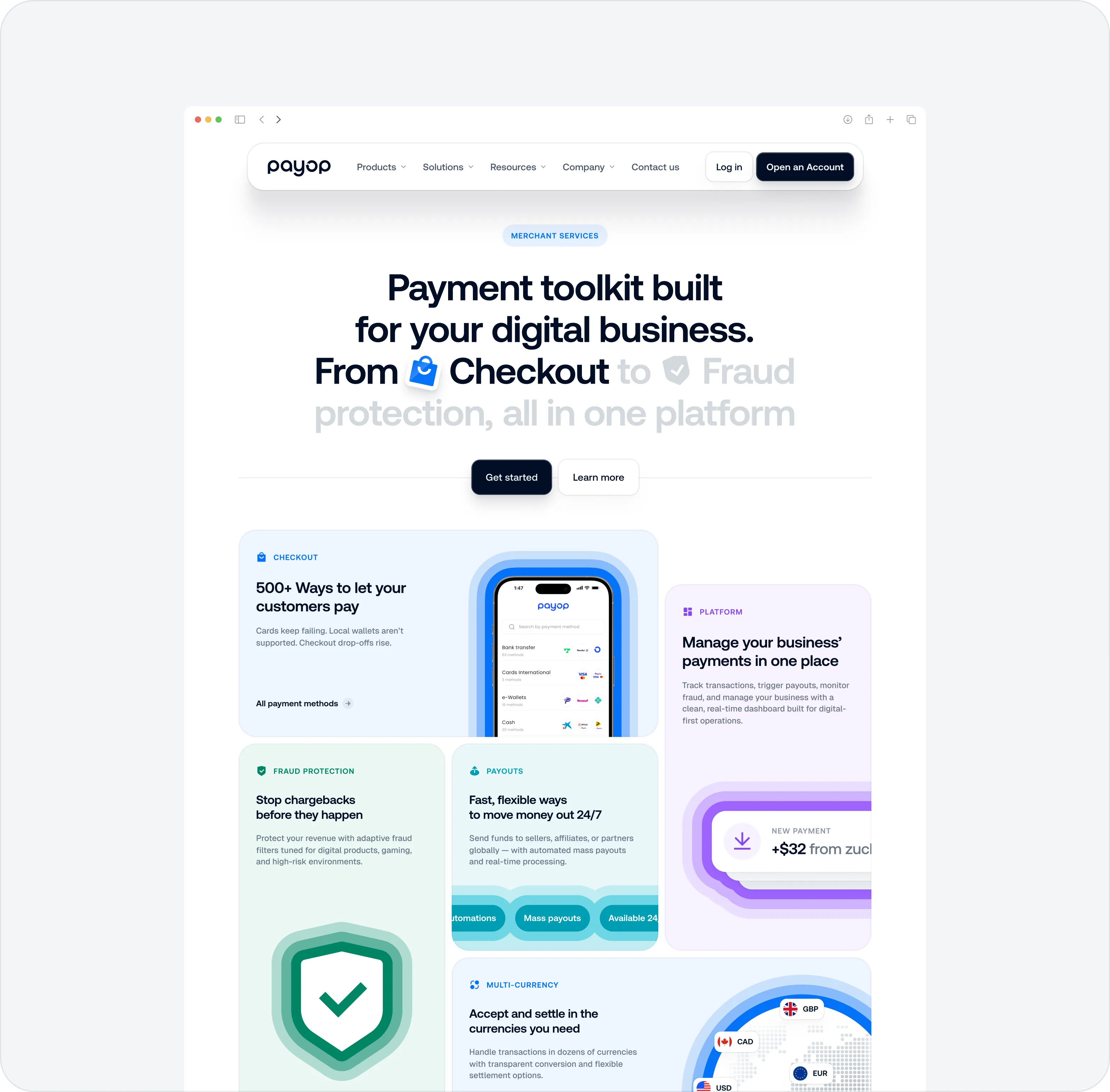 UX/UI дизайн для онлайн-платформи обробки платежів - goodface.agency